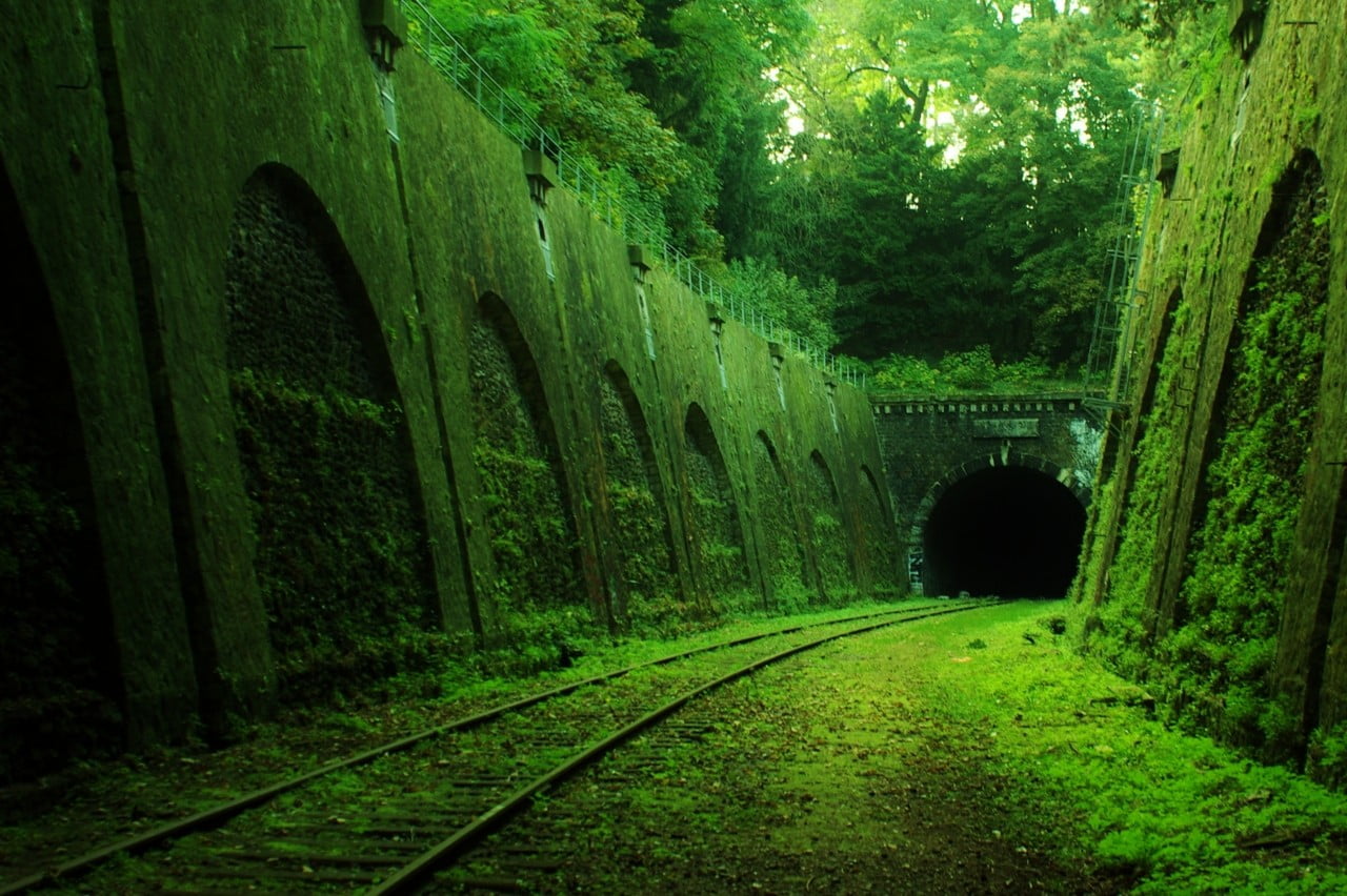 1280x852 Brown train tunnel, abandoned, railway, tunnel HD wallpaper