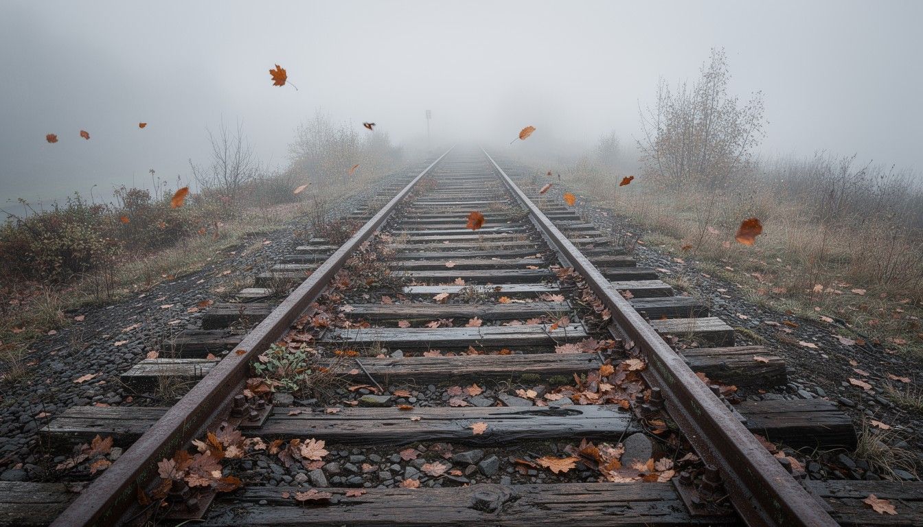 1344x768 Free Deserted Railroad Tracks Image, Tracks, Abandoned