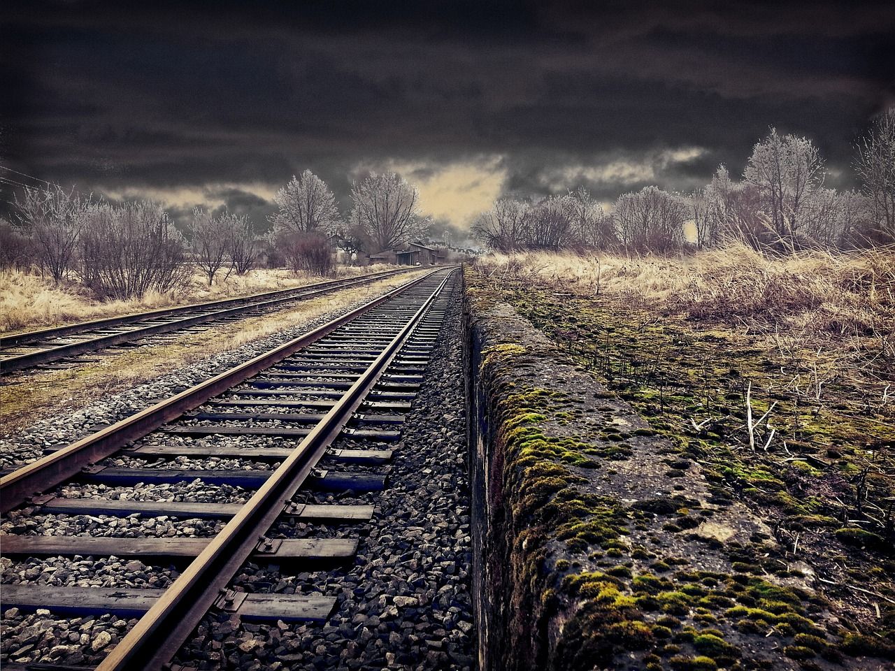 1280x960 Railway Landscape Transportation