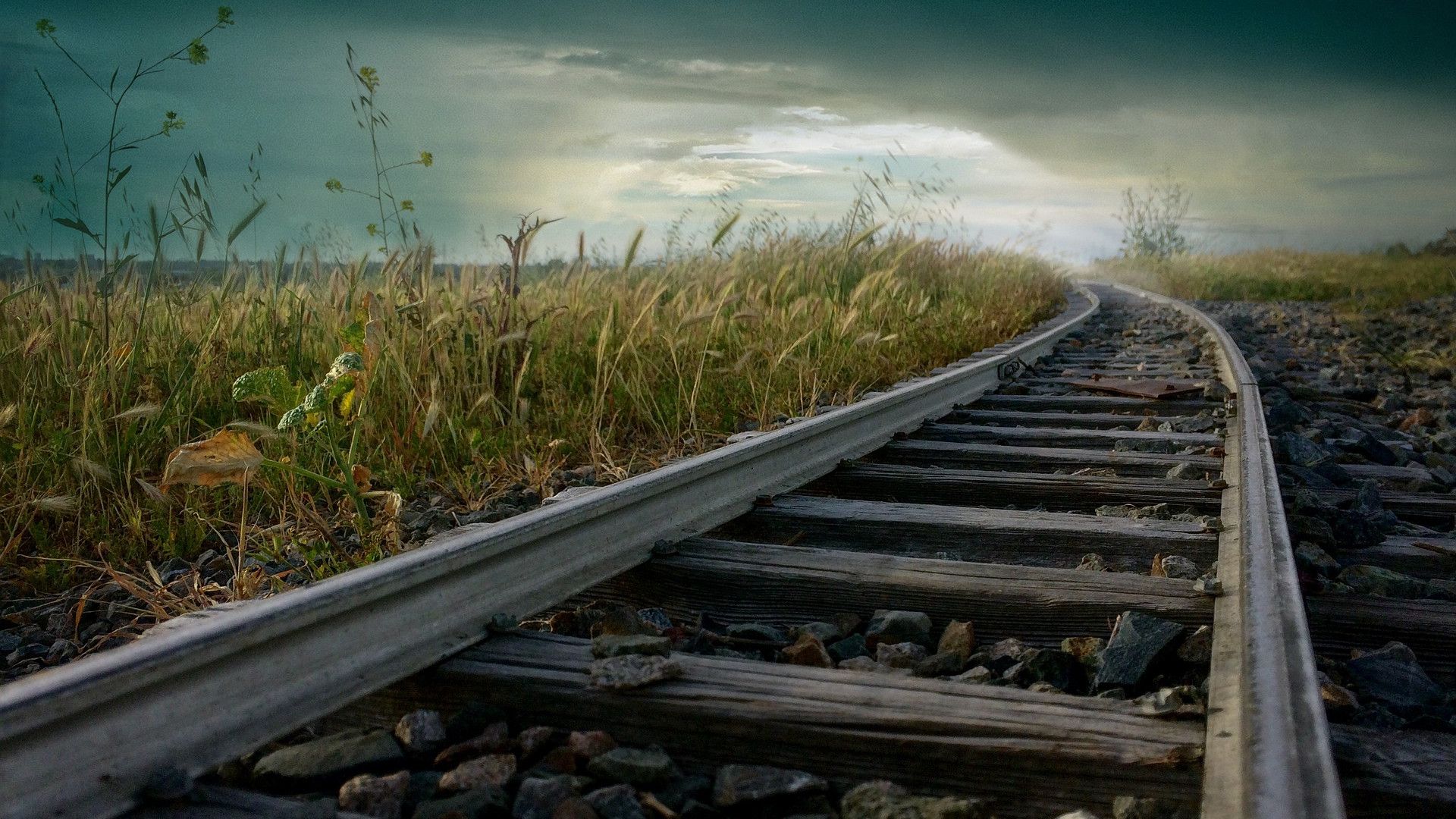 1920x1080 Railway Track Wallpaper 55198