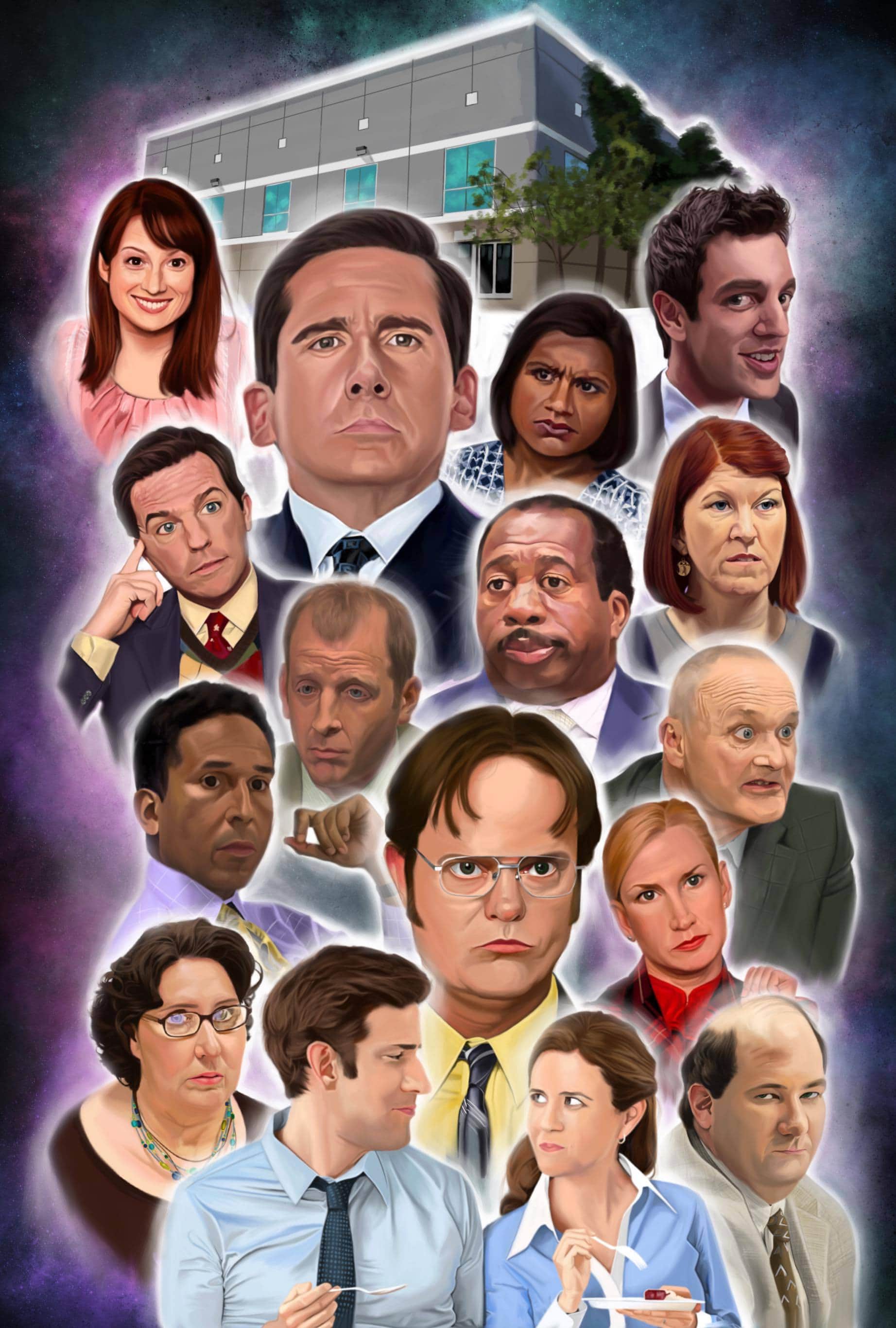 1844x2732 The Office Poster, Me, Digital Painting, 2020