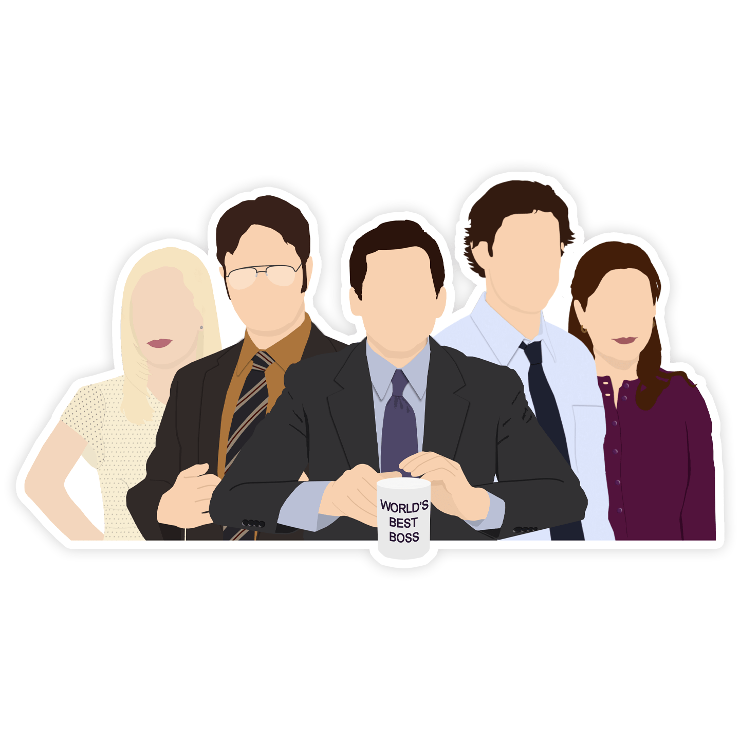1440x1440 The Office Cast Sticker