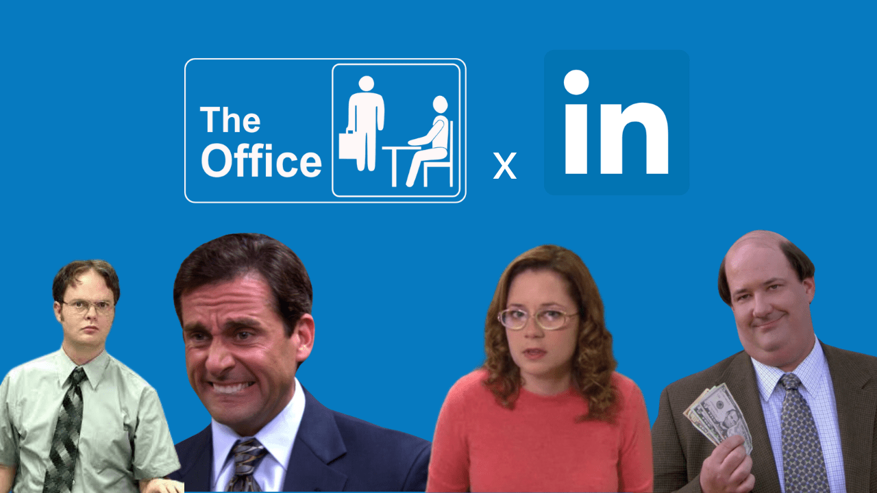 1280x720 What would the LinkedIn about section of The Office characters look like?