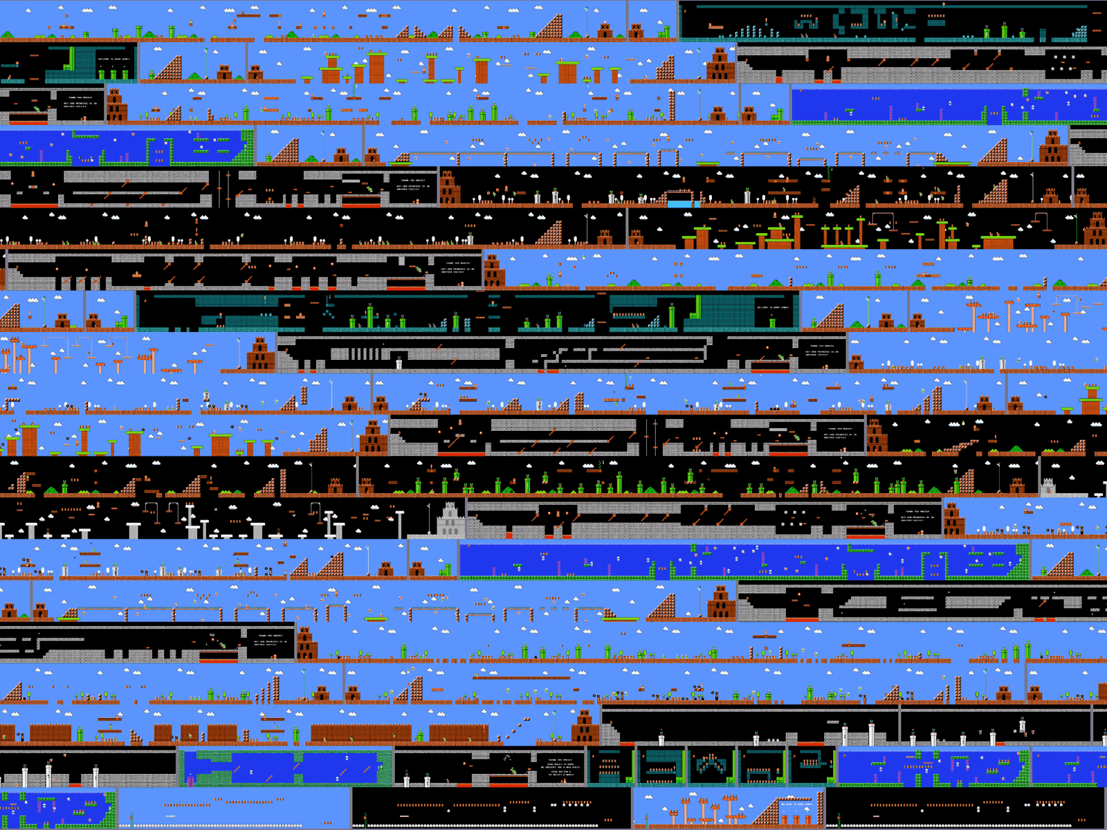 1600x1200 Super Mario Bros. Maps