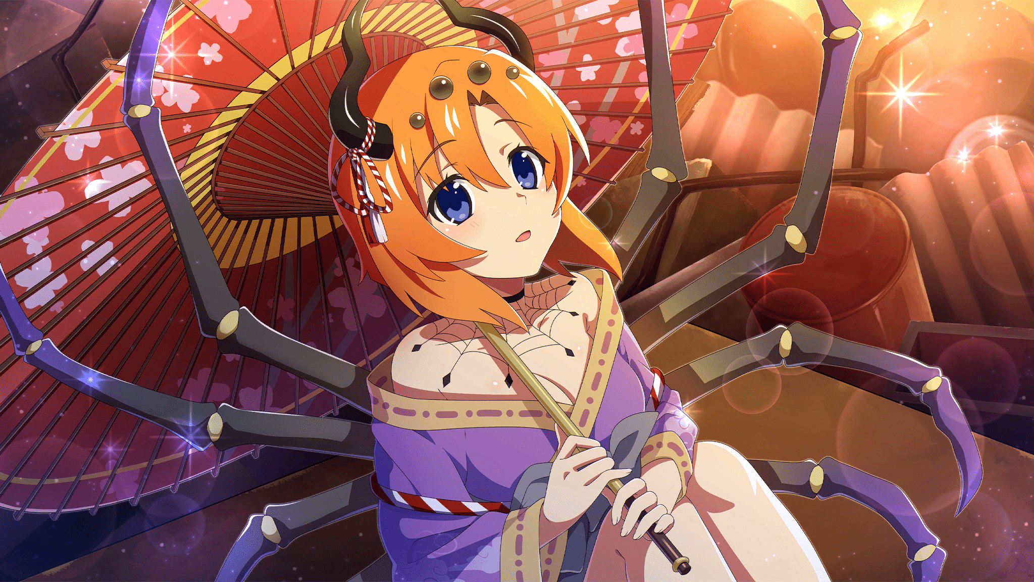 2048x1152 Higurashi Mei Bewitching Spider Girl Rena Ryugu