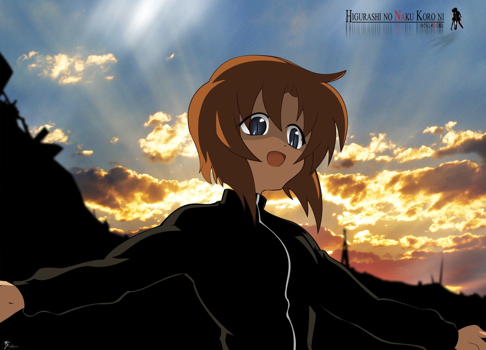 1600x1152 Ryuuguu Rena no Naku Koro ni by Studio DEEN Anime Image Board