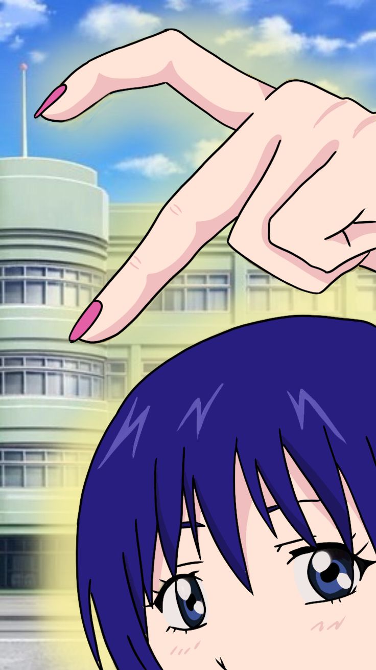 736x1310 Teruhashi wallpaper saiki k finger heart