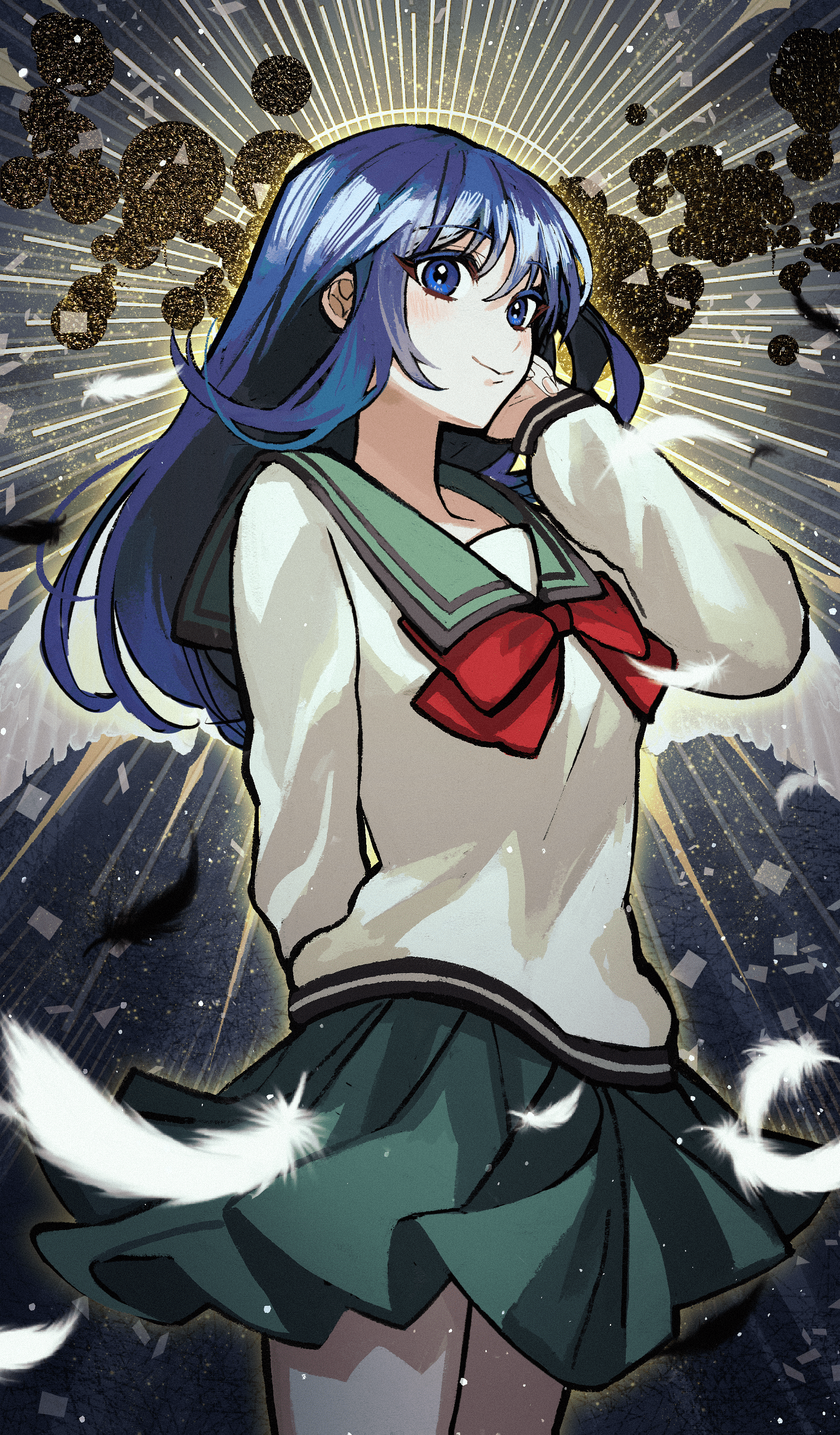 1945x3321 Teruhashi Kokomi Kusuo no Sainan by KIKA Anime Image Board