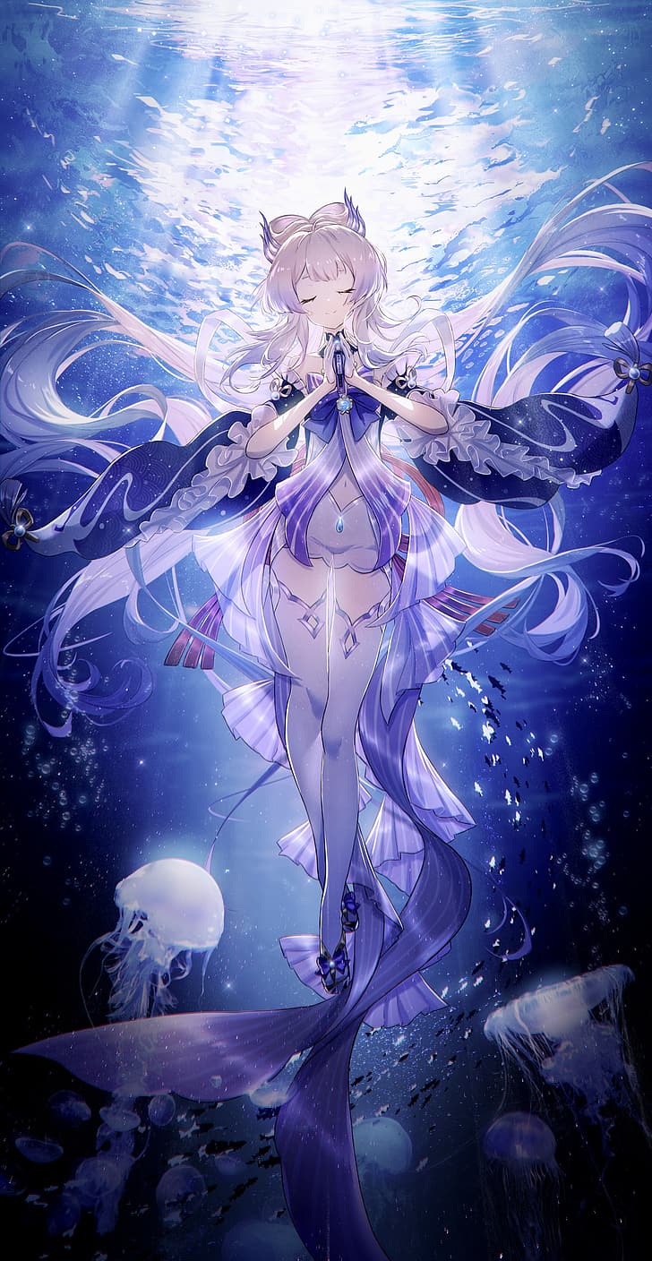 728x1408 Kokomi 1080P, 2K, 4K, 5K HD wallpaper free download
