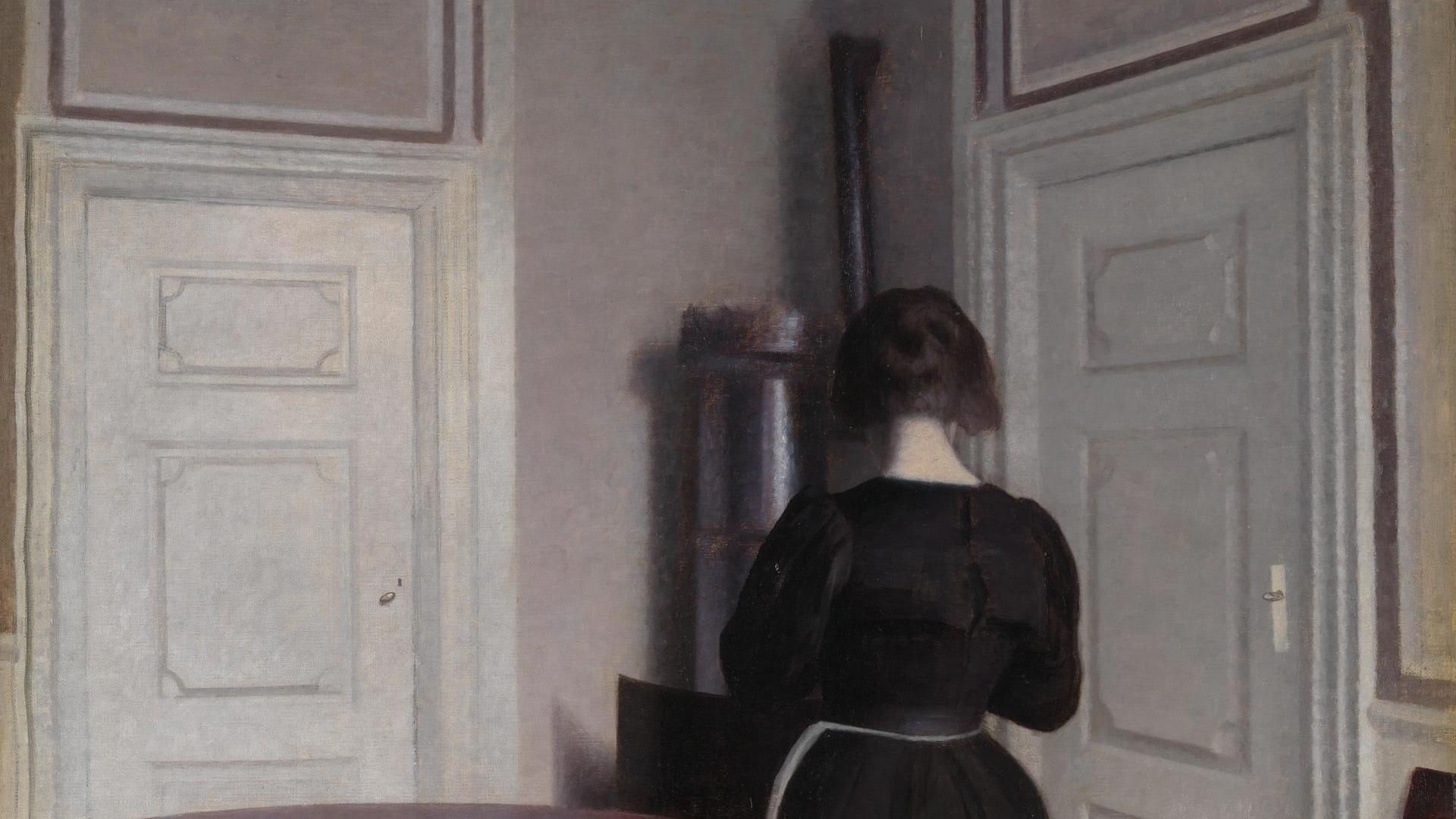1920x1080 Vilhelm Hammershøi. Interior. L712. National Gallery, London