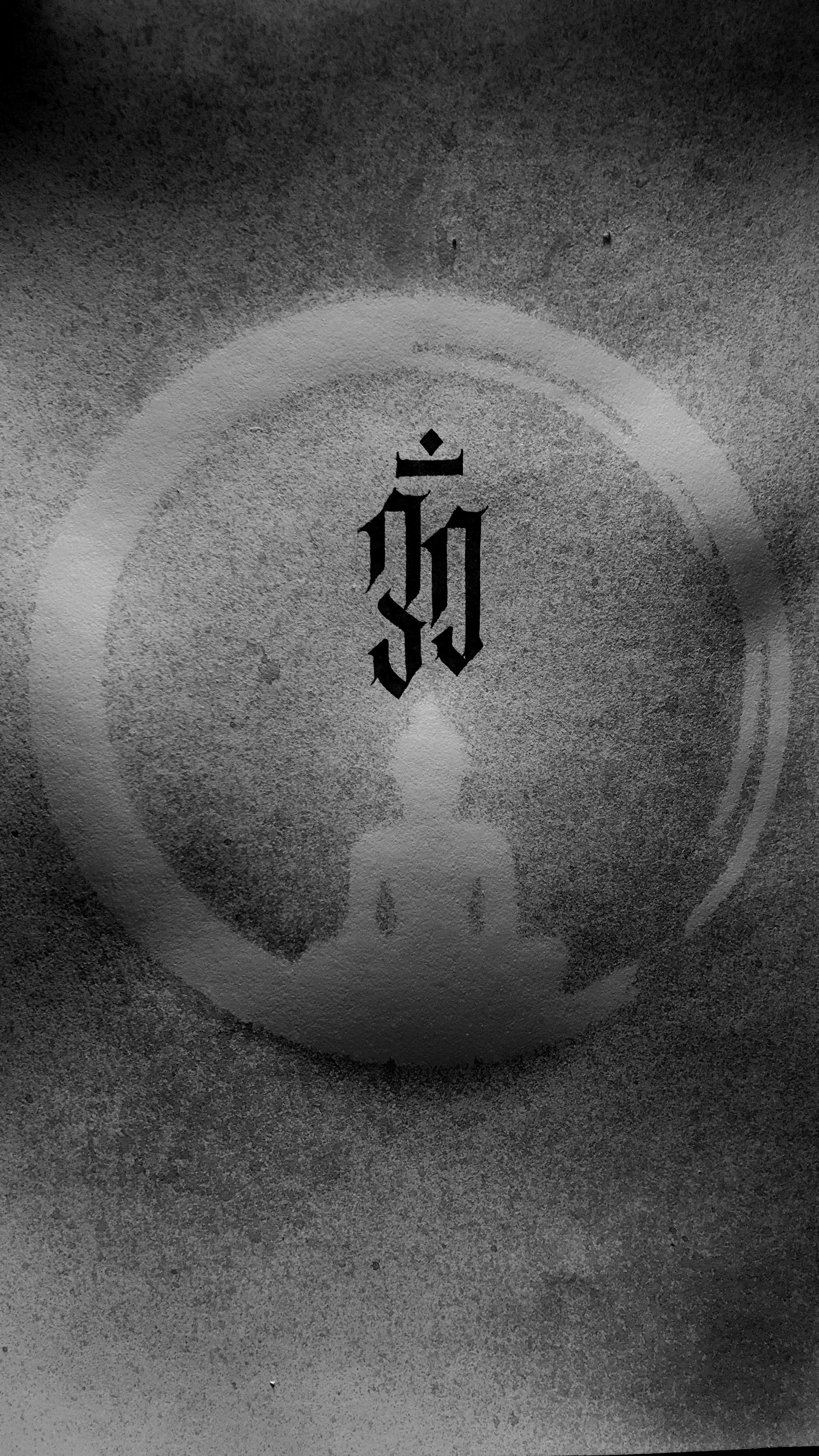 2268x4032 Enso buddha with OM wallpaper