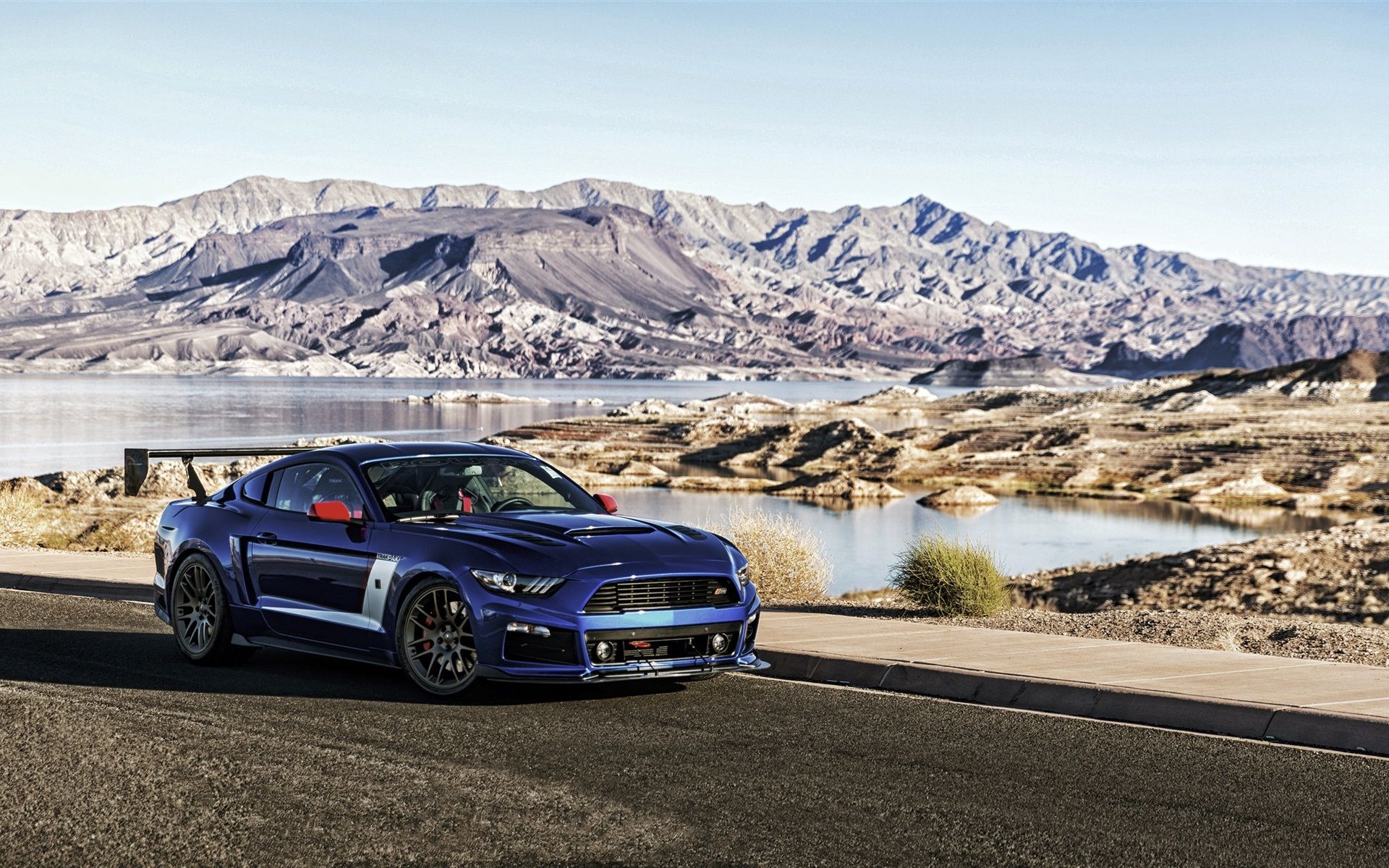 1920x1200 Wallpaper Ford Mustang Roush Stage 3 blue car 2560x1440 QHD Picture, Image
