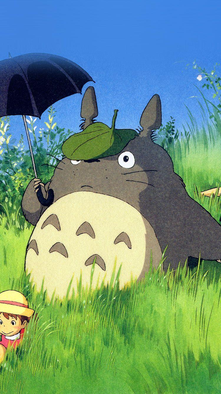 750x1334 TOTORO ART CUTE ANIME ILLUSTRATION WALLPAPER HD IPHONE. Totoro art, Ghibli artwork, Anime scenery