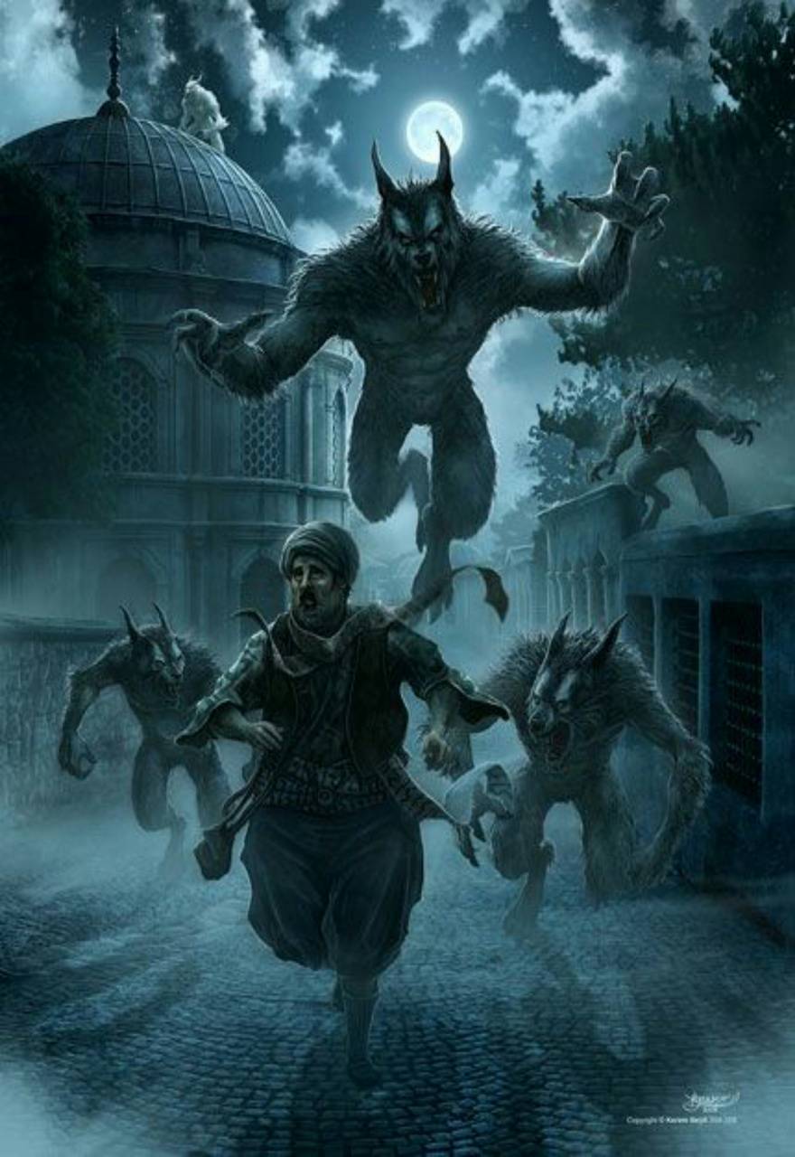 880x1280 Werewolves wallpaper