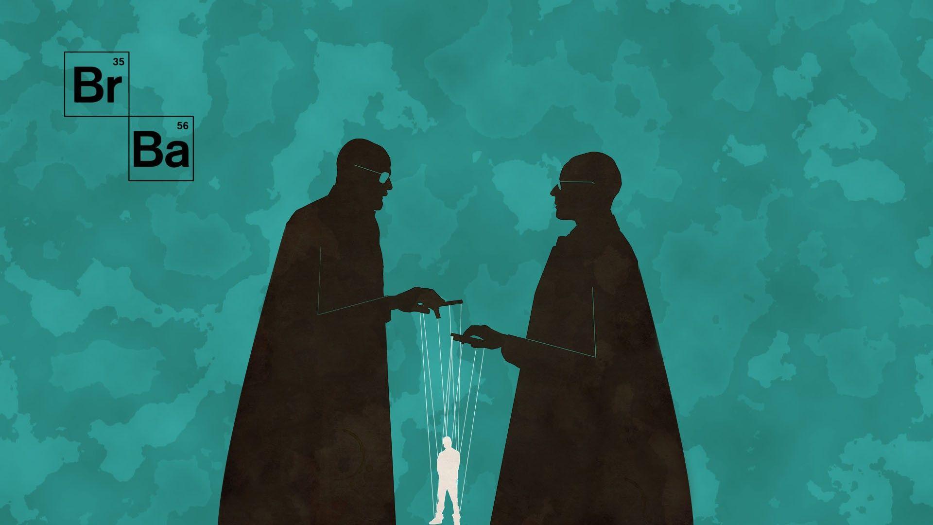 1920x1080 #Walter White, #Heisenberg, #TV, #artwork, #Jesse Pinkman, #Breaking Bad, #Gustavo Fring, #puppets, wallpaper. Mocah HD Wallpaper