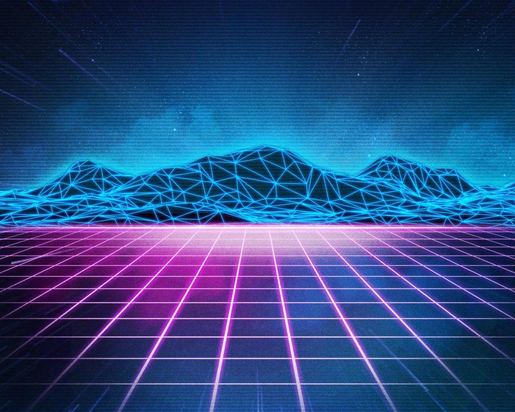 1024x819 Retro 80s Grid Background Collection Setups Blog