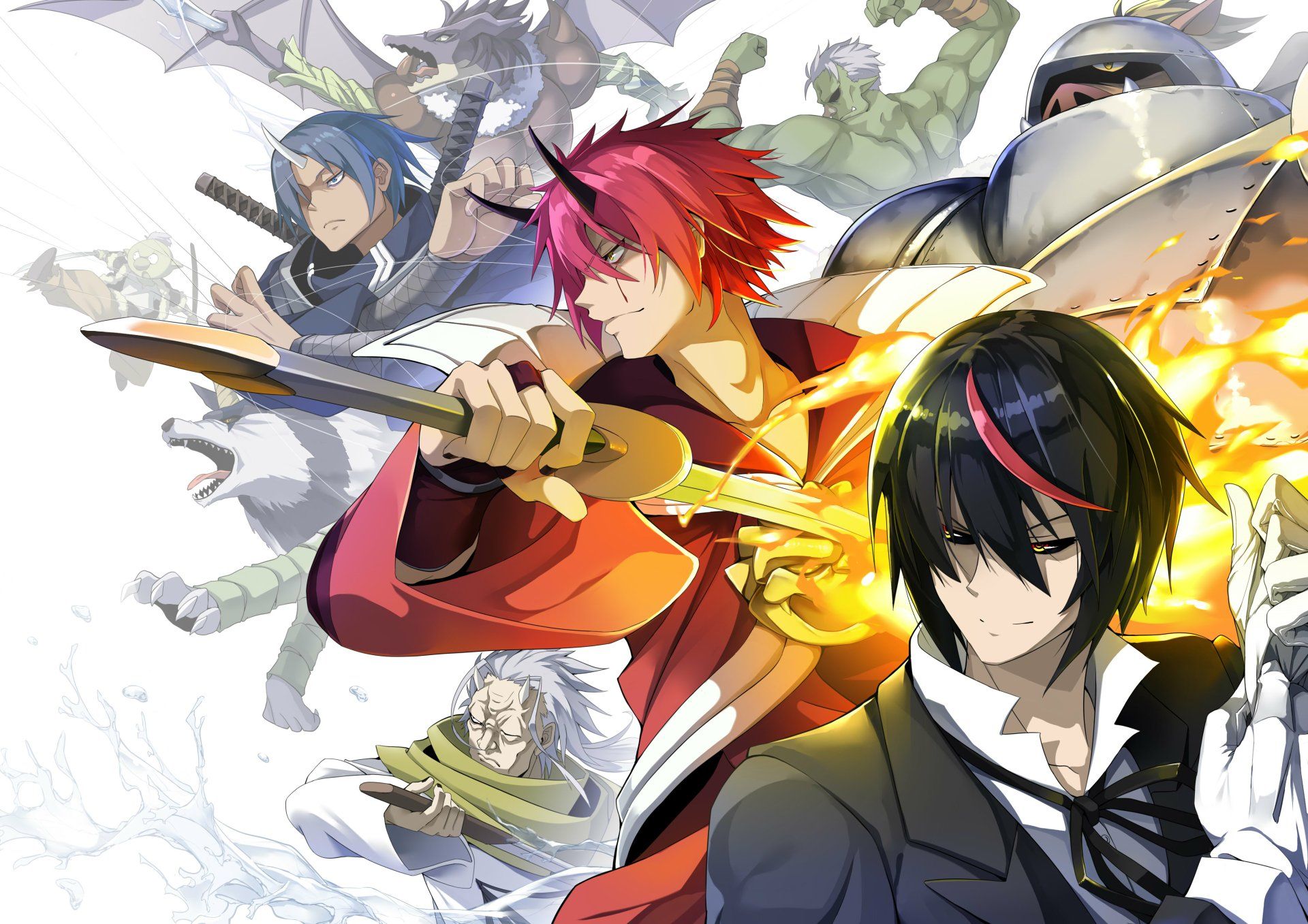1920x1357 Epic 4K Anime Wallpaper: Ranga, Hakurou, Diablo & More from That Time I Got Reincarnated as a Slimex2893