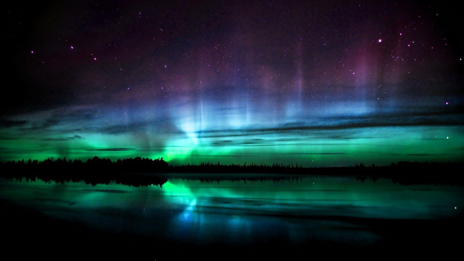1920x1080 Green lights aurora borealis wallpaperx1080
