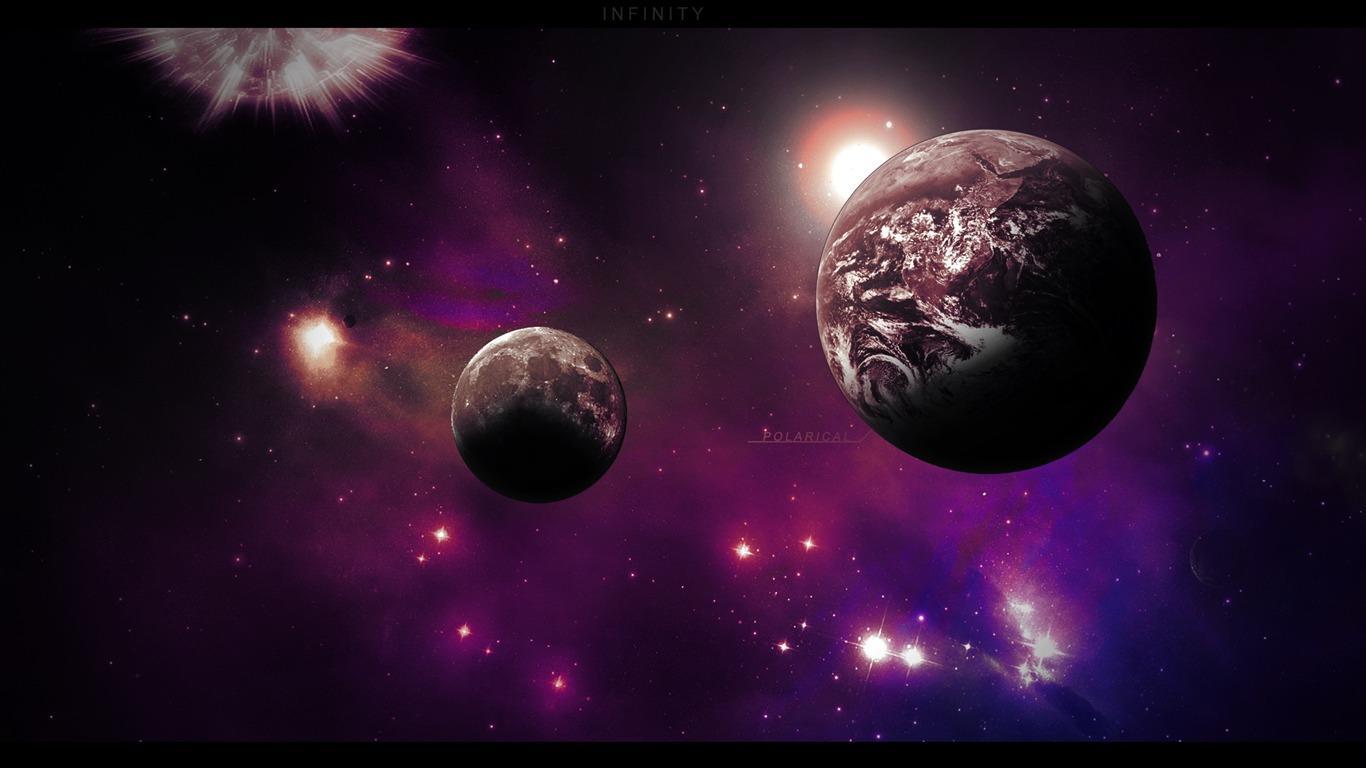 1366x768 Aesthetic Desktop Wallpaper Galaxy