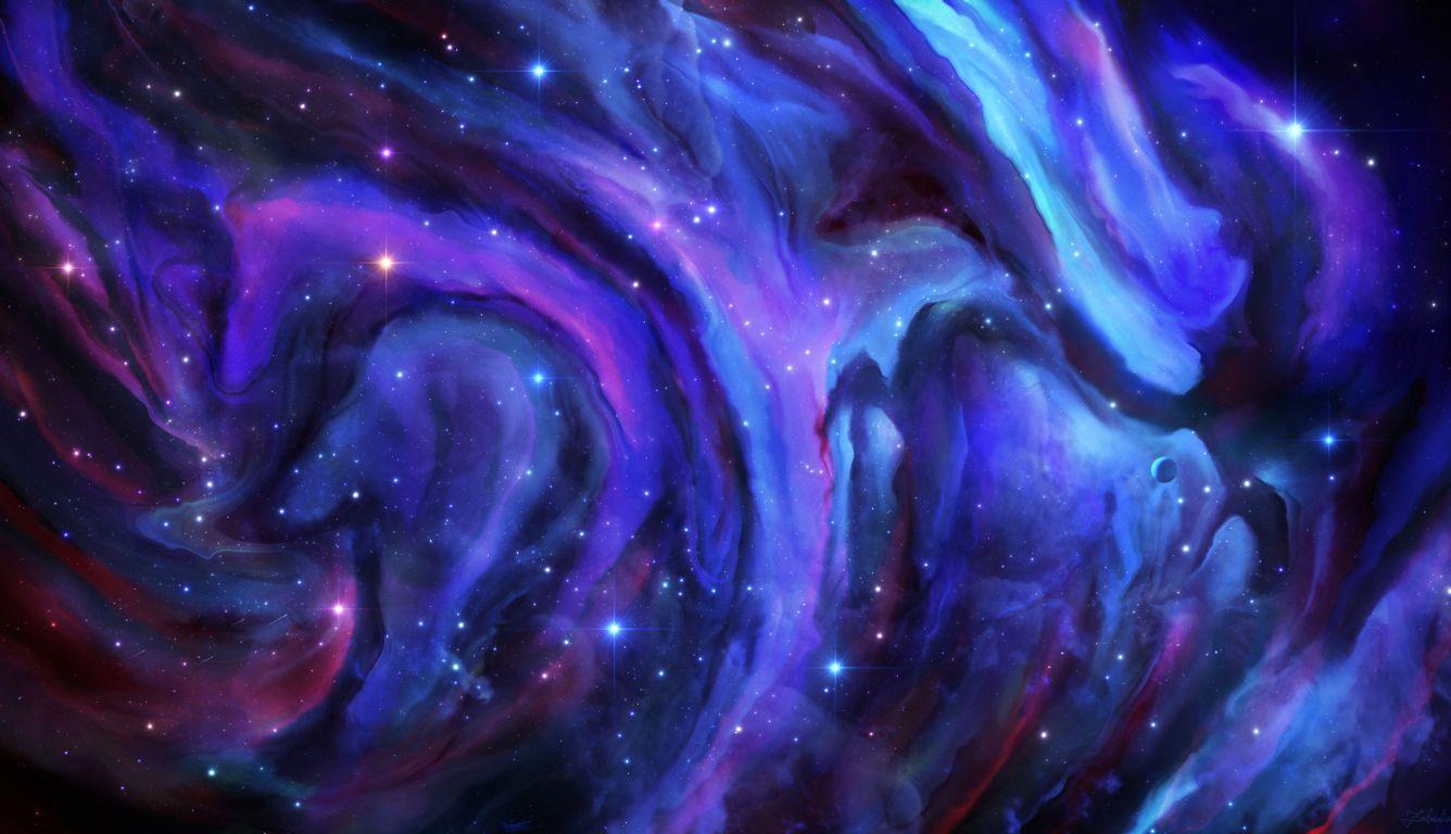 1336x768 Nebula Indigo HD Laptop Wallpaper, HD Space 4K Wallpaper, Image, Photo and Background