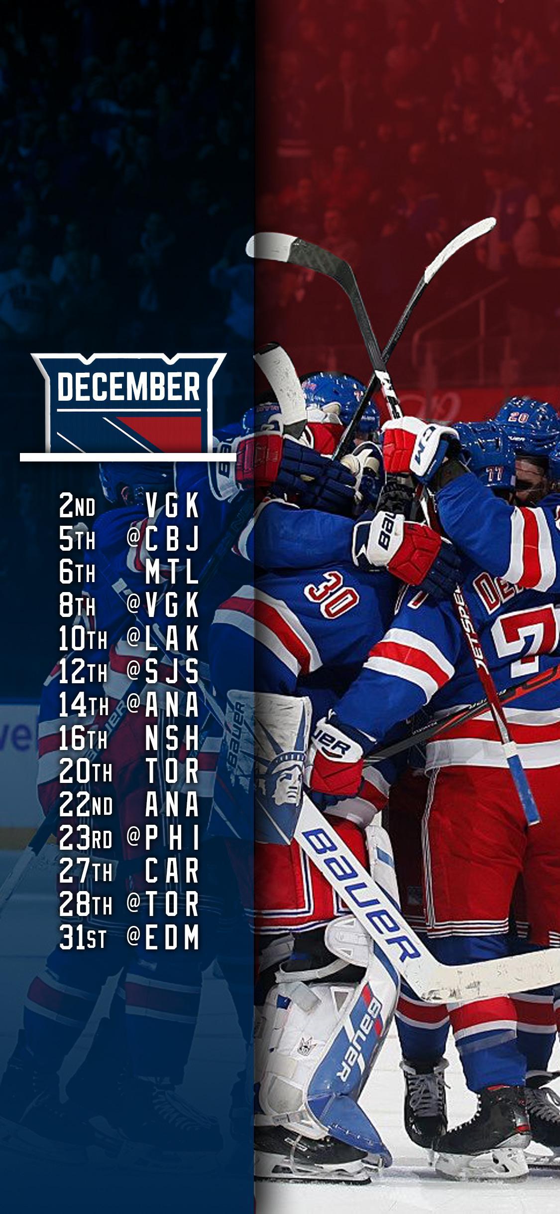 1125x2436 December Schedule Wallpaper
