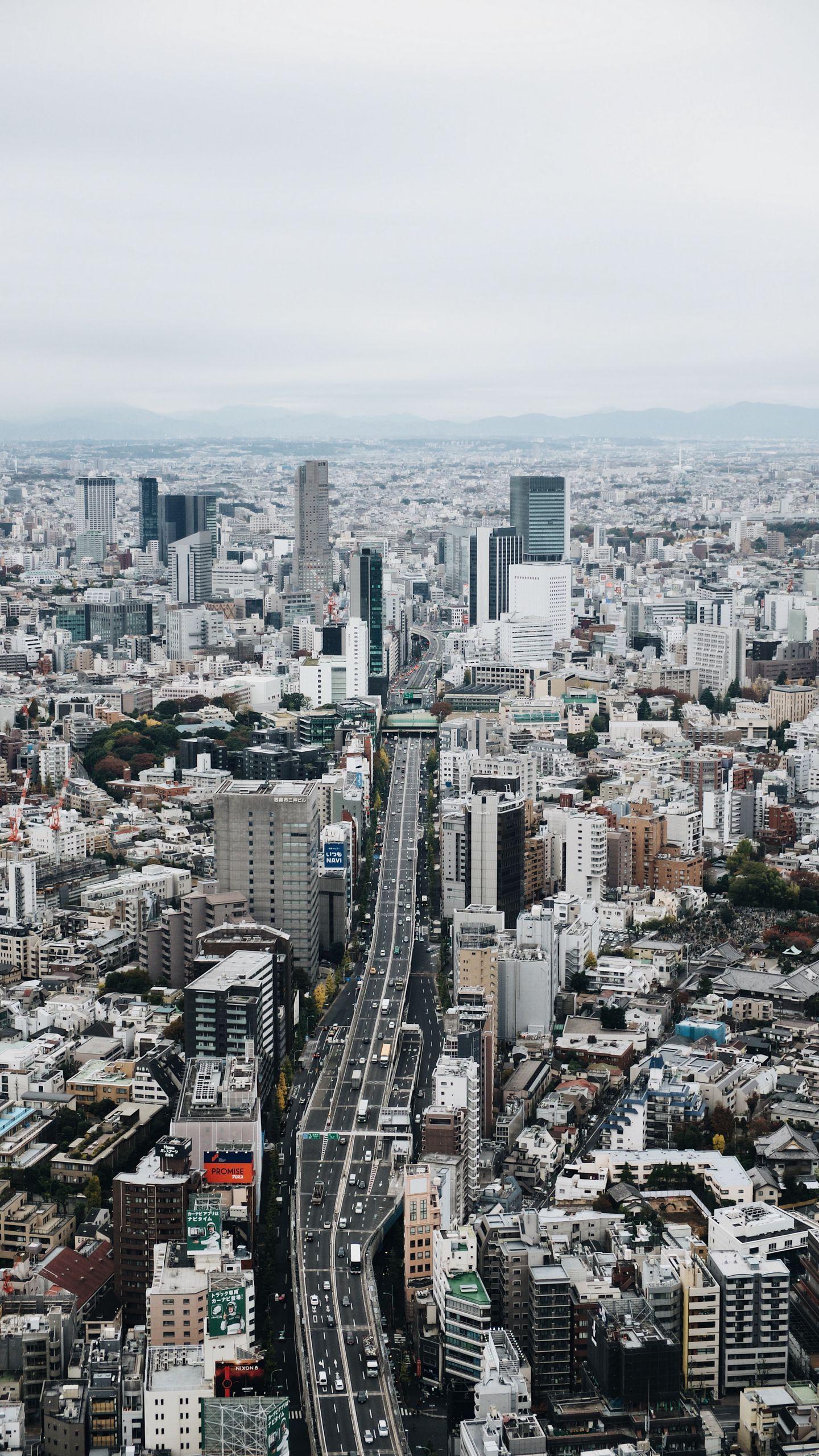 1440x2560 Download wallpaper 1440x2560 city, top view, tokyo qhd samsung galaxy s s edge, note, lg g4 HD background