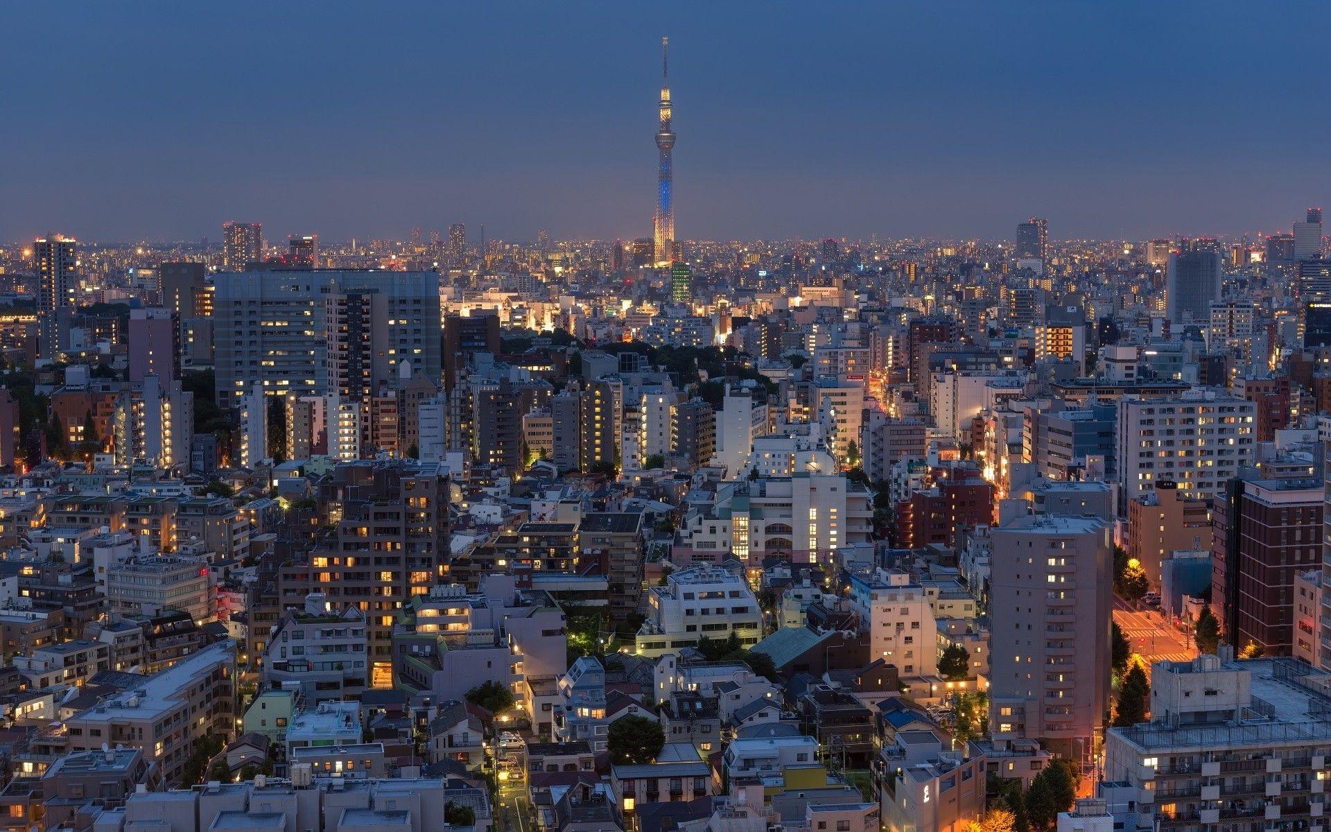1920x1200 Tokyo City Sunset
