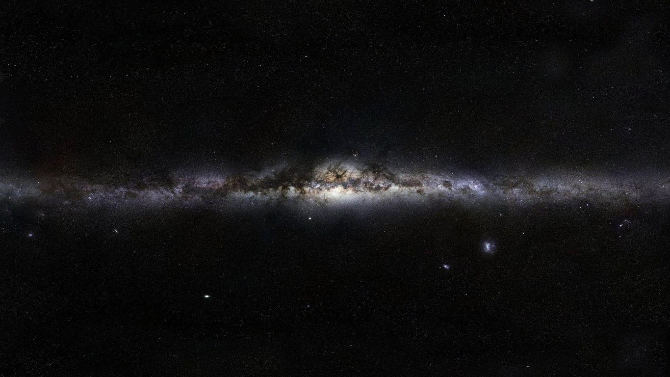 1366x768 Download Wallpaper 1366x768 Milky way, Stars, Space, Nebula laptop