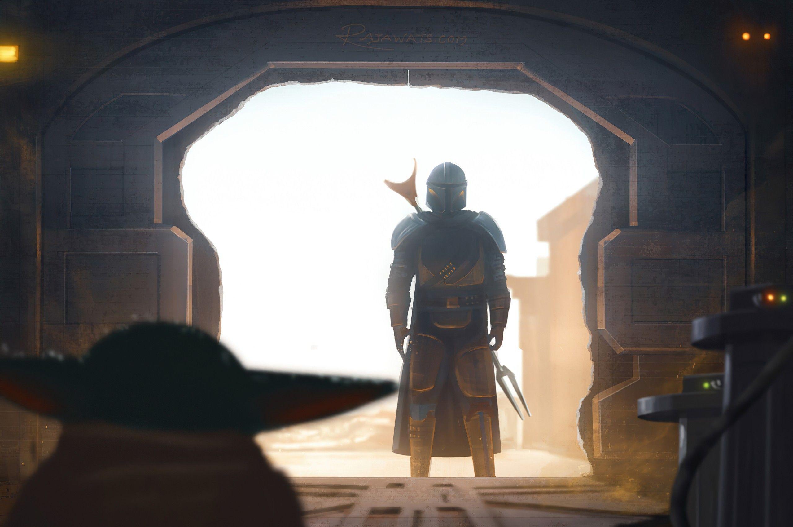 2560x1700 Download 2560x1700 The Mandalorian, Tv Series, Star Wars, Baby Yoda Wallpaper for Chromebook Pixel