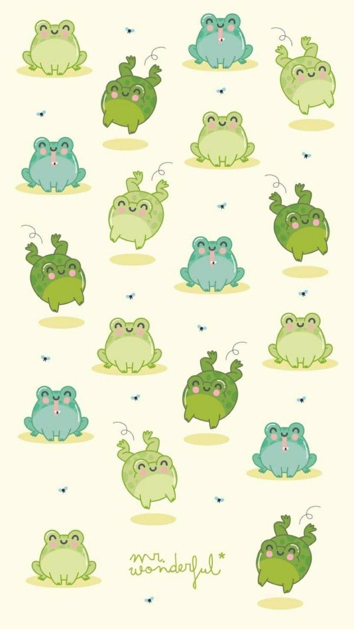 Copy of Cute frog wallpaper Poster for Sale by ZFady  Redbubble