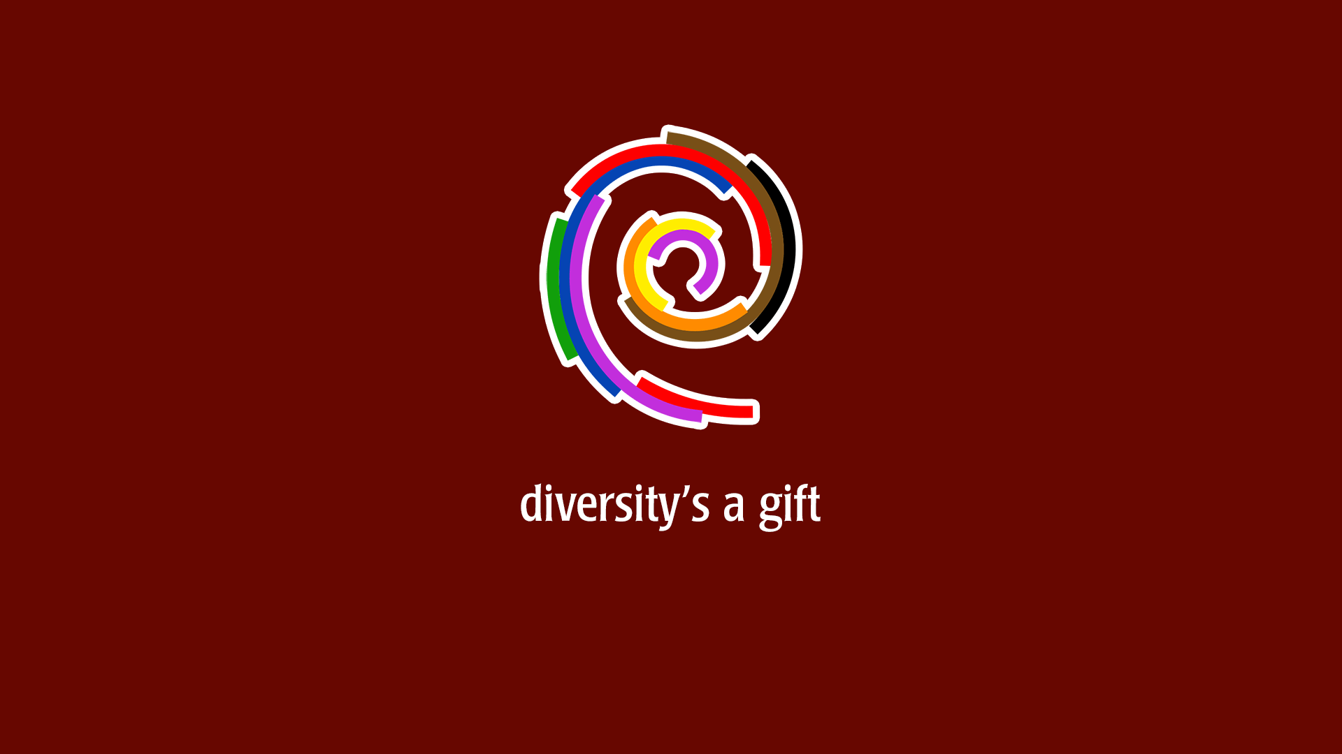 1920x1080 Debian Diversity Wallpaper