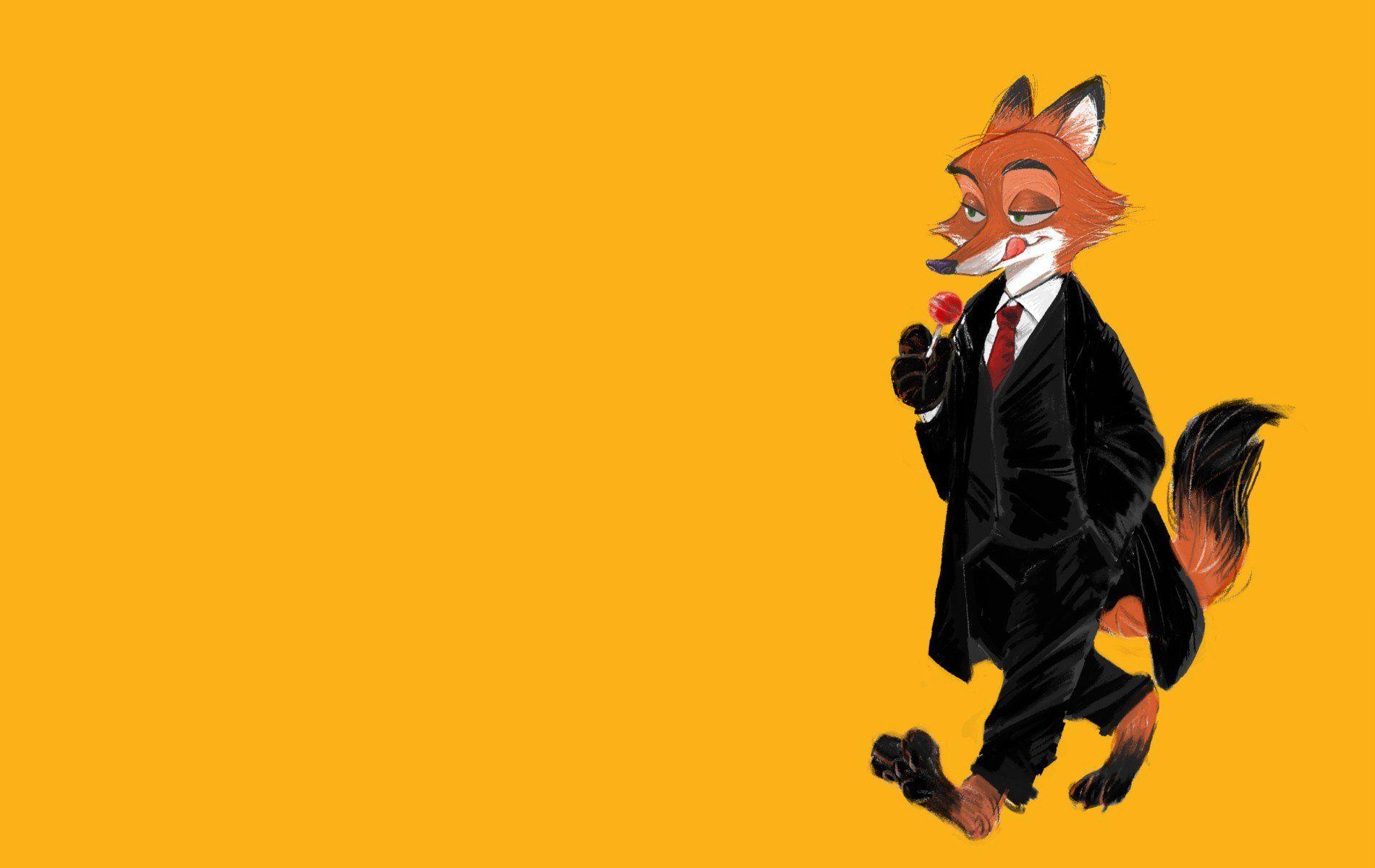1900x1200 nick wilde, Zootopia, Simple background Wallpaper HD / Desktop and Mobile Background