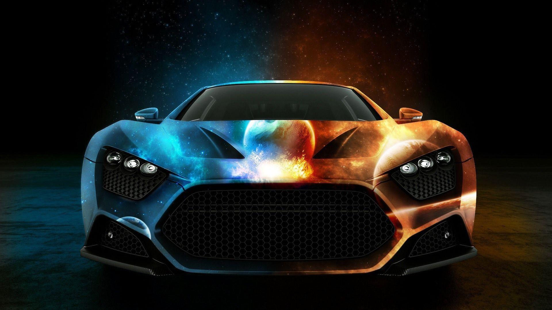 1920x1080 zenvo, Car, Blue Cars, Orange, Luxury Cars, Zenvo St1 Wallpaper HD / Desktop and Mobile Background