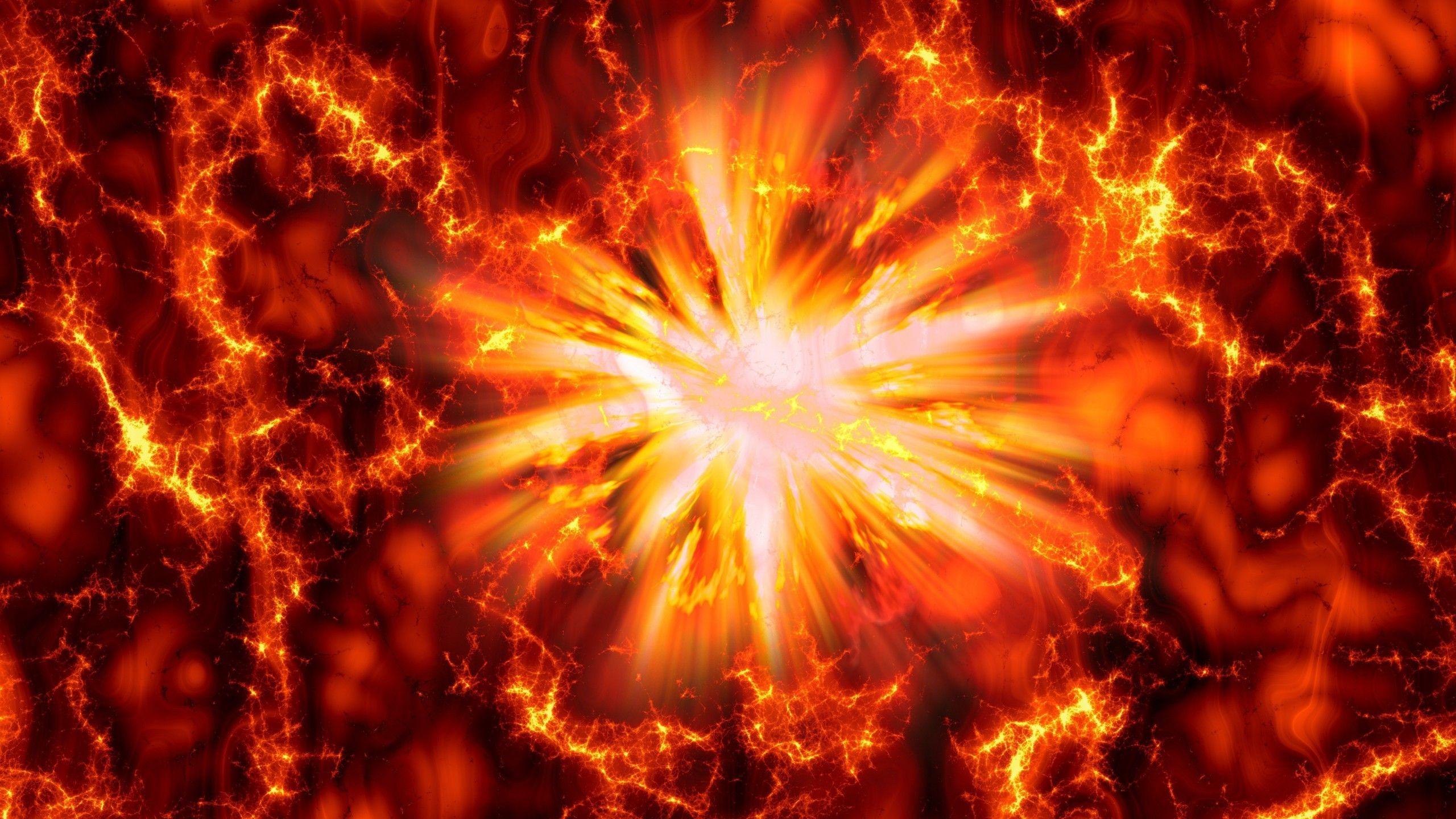 2560x1440 Explosion Wallpaper