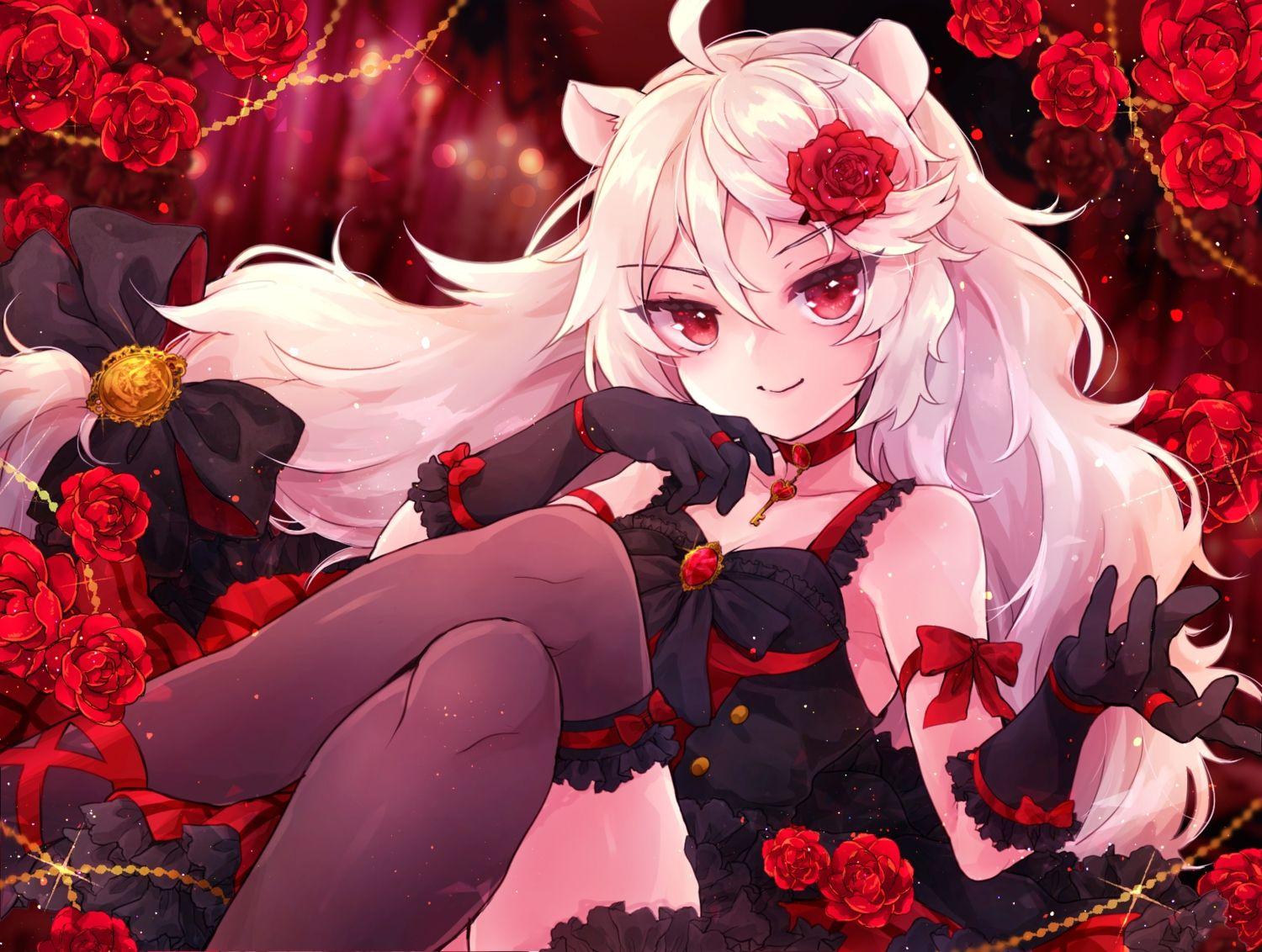 1500x1132 Ailane Animal Ears Catgirl Goth Loli Lolita Fashion Shichijou Natori Show By Rock!! Thighhighs. Konachan.com.com Anime Wallpaper