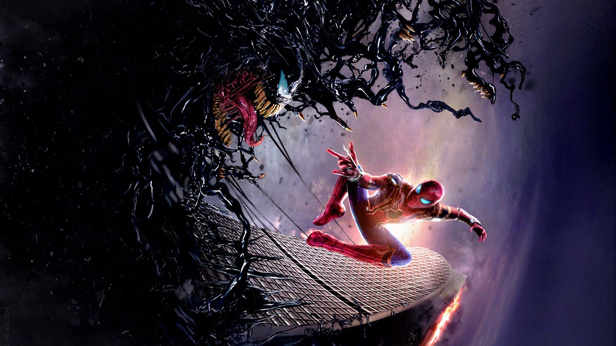 2048x1152 Venom Vs Spiderman Wallpaper