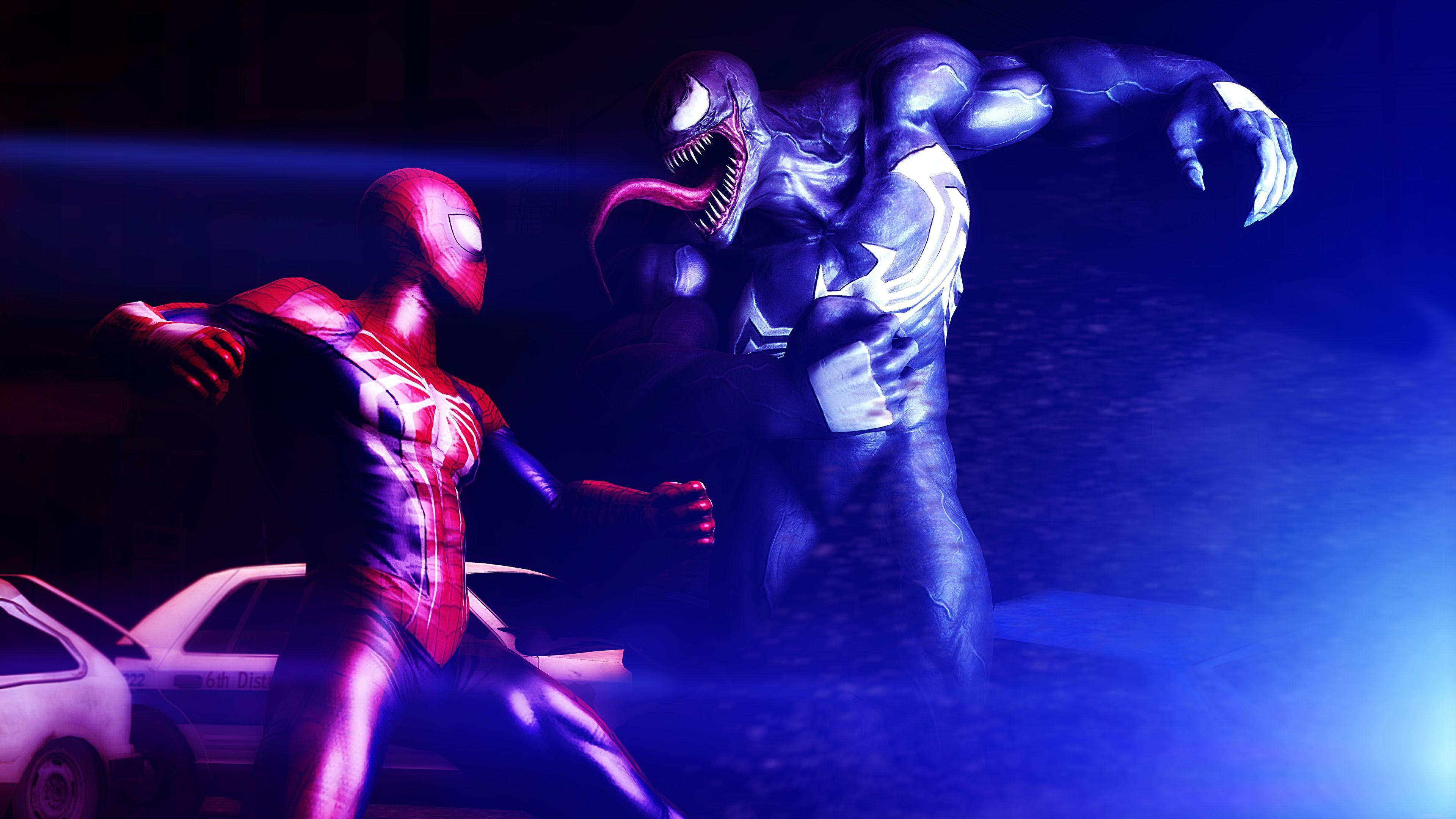 3840x2160 Venom Vs Spiderman 5k Venom Wallpaper, Supervillain Wallpaper, Superheroes Wallpaper, Spiderman Wallpaper, Hd Wallpape. Spiderman, HD Wallpaper, Art Wallpaper