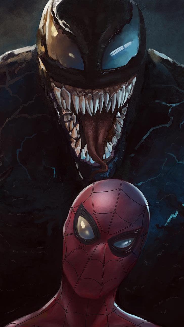 728x1293 Venom Vs Spiderman Wallpaper iPhone HD Wallpaper