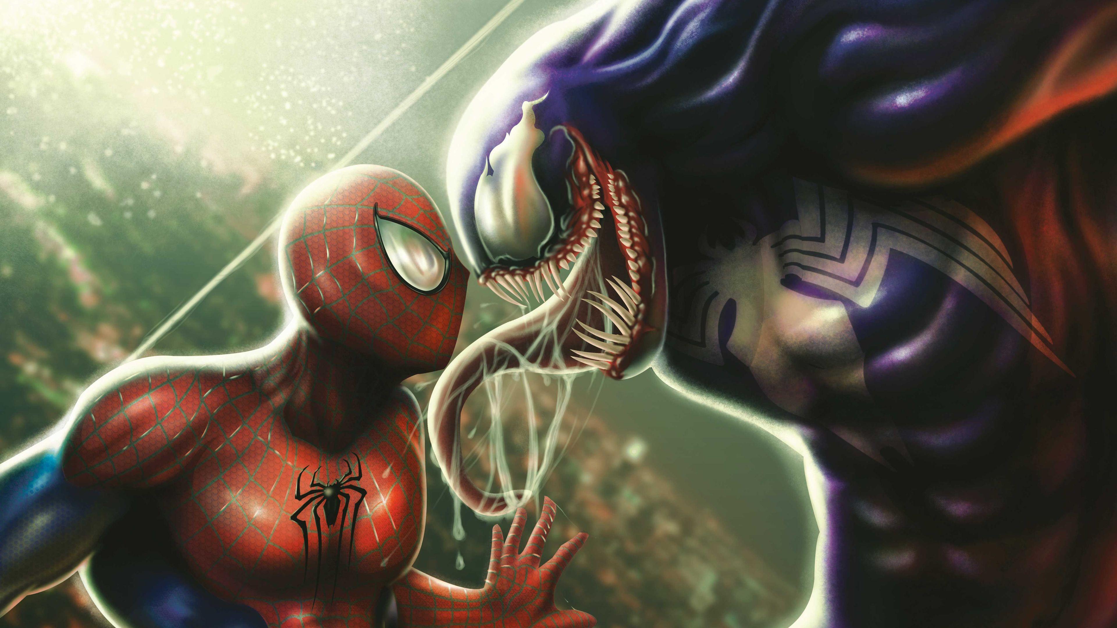 3840x2160 Venom And Spiderman 4k Man