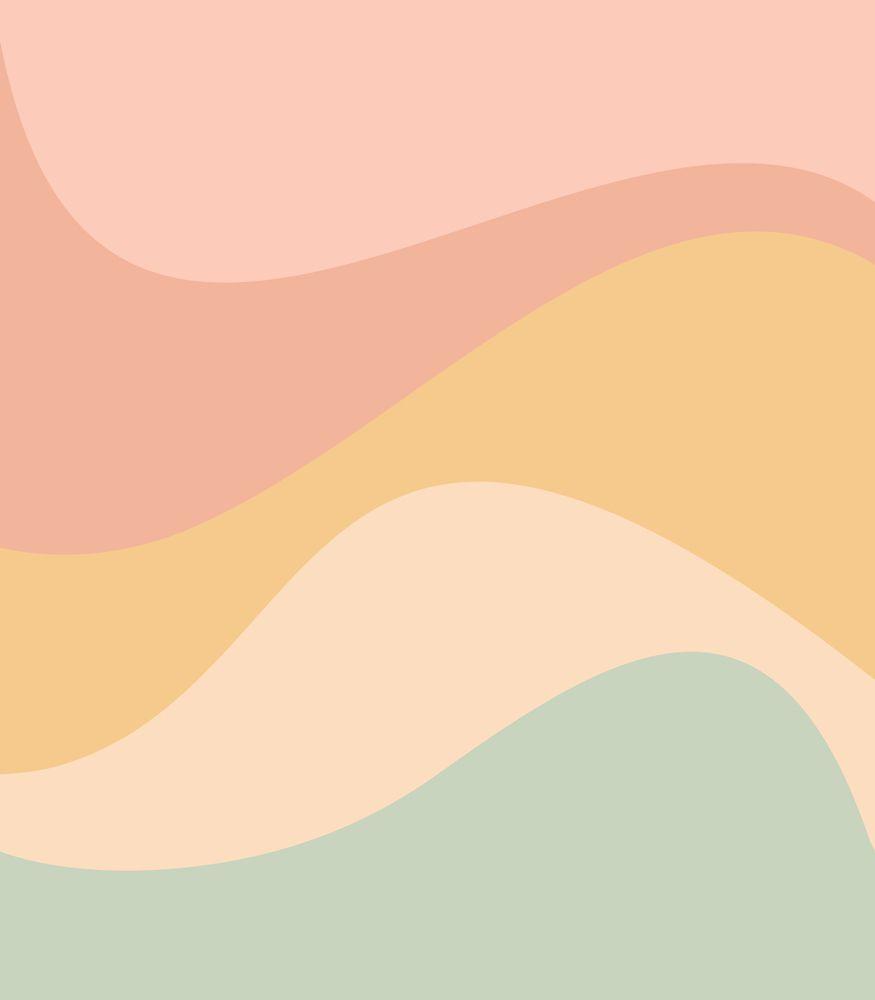 875x1000 Abstract Color Waves Pastel Mini Art Print by colour poems Stand x 4. Cute patterns wallpaper, Color wave, iPhone background wallpaper
