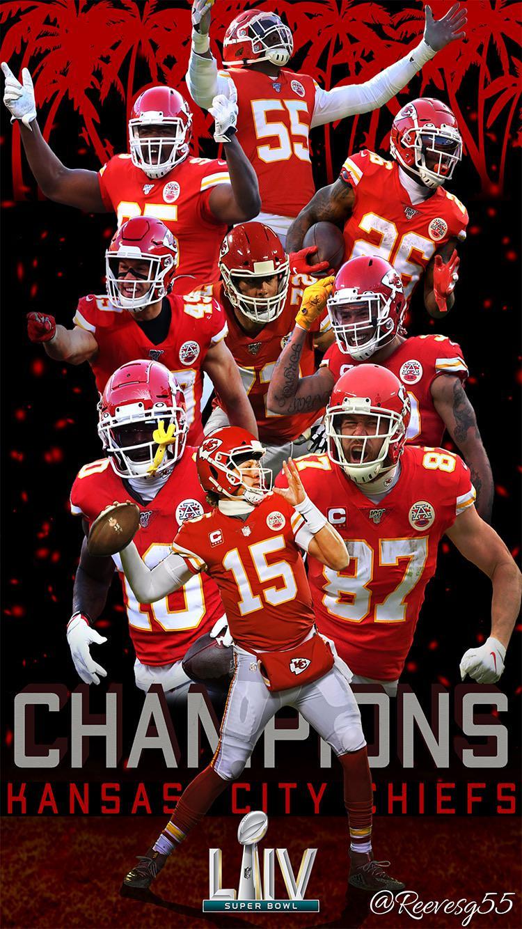750x1334 Chiefs Super Bowl HD Wallpaper