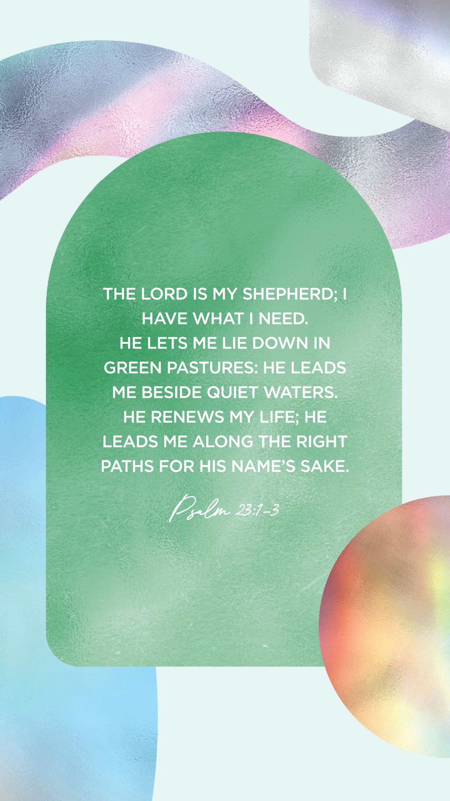 1440x2560 Psalm 23:1 3 Phone Wallpaper American Mission Board