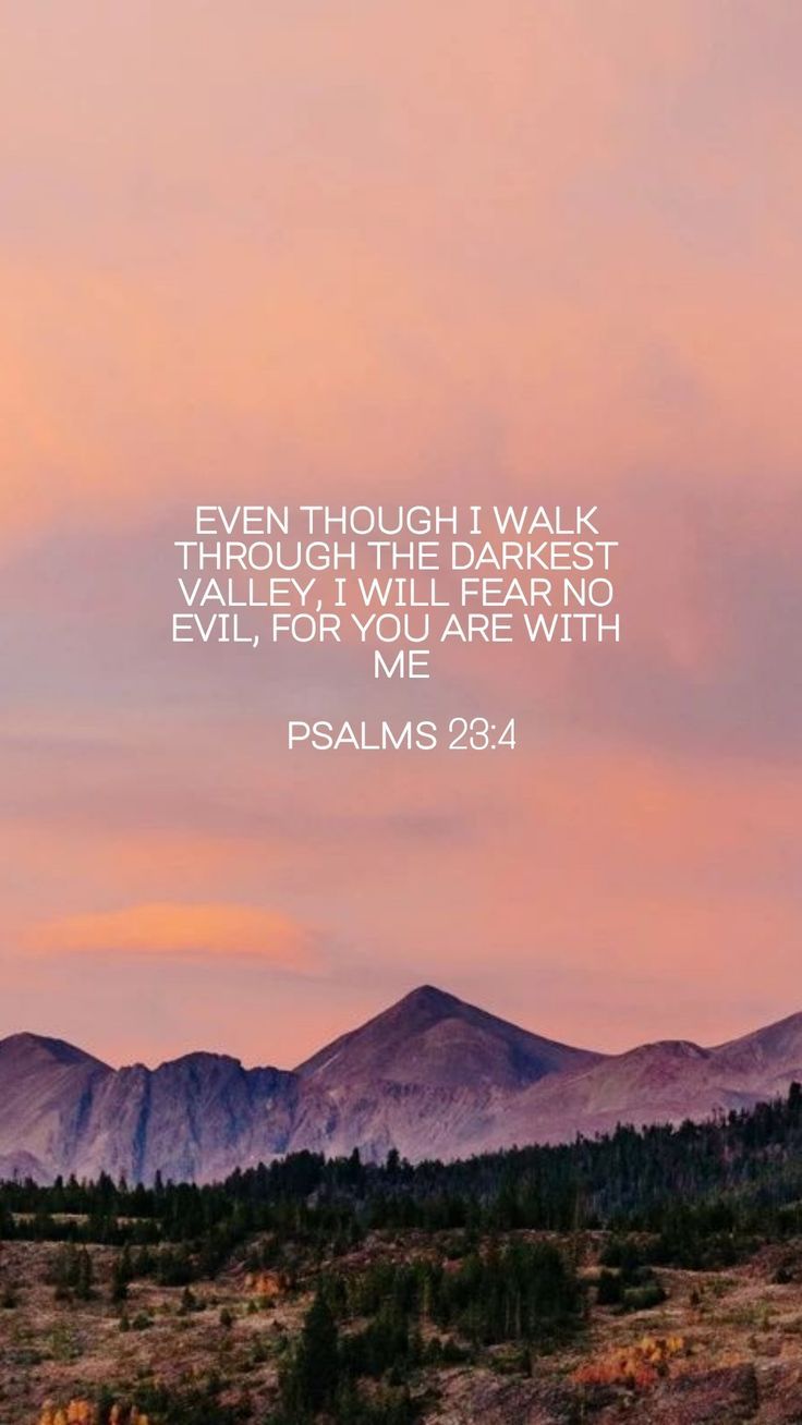 736x1308 Psalms 23:4 wallpaper