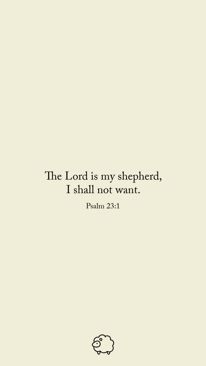675x1200 Today's Wallpaper Psalm 23:1