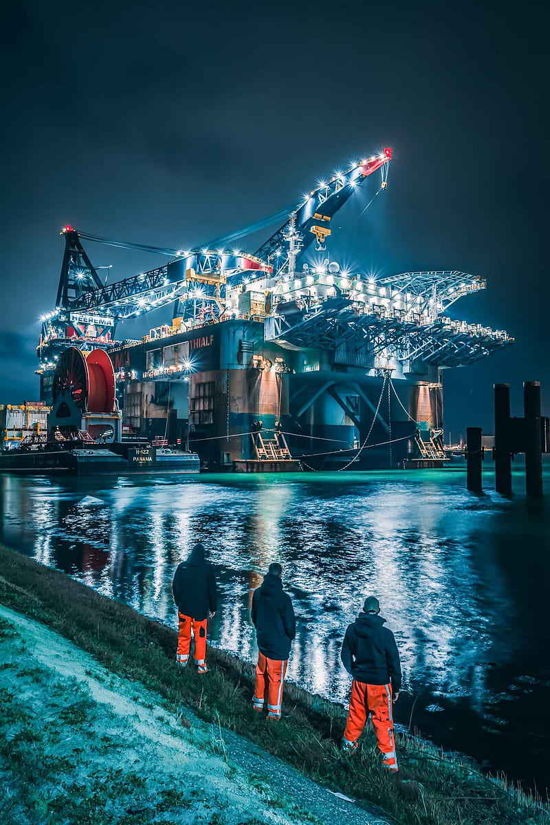 800x1199 Platform, drill, offshore, ship, HD phone wallpaper