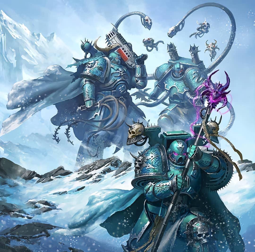 1080x1067 Probably my favorite Alpha Legion artwork, don't know the artist's name