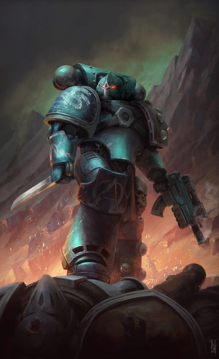 736x1205 Marine espacial. Post apocalíptico, Nueva era, Heretics