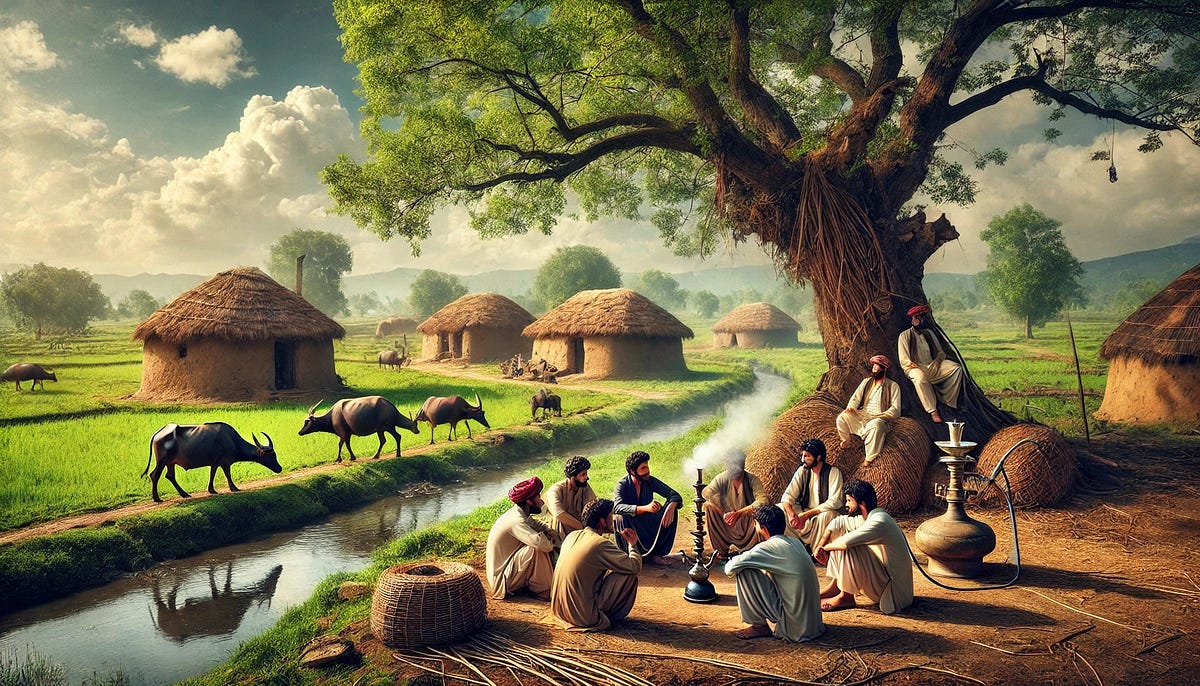 1200x686 The Serene Beauty and Cultural Essence of Pakistani Village Life. by Muhammad Tahir Rashid