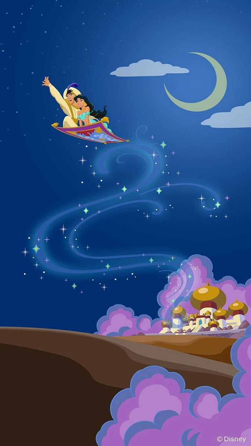 800x1422 HD aladdin with magic carpet wallpaper