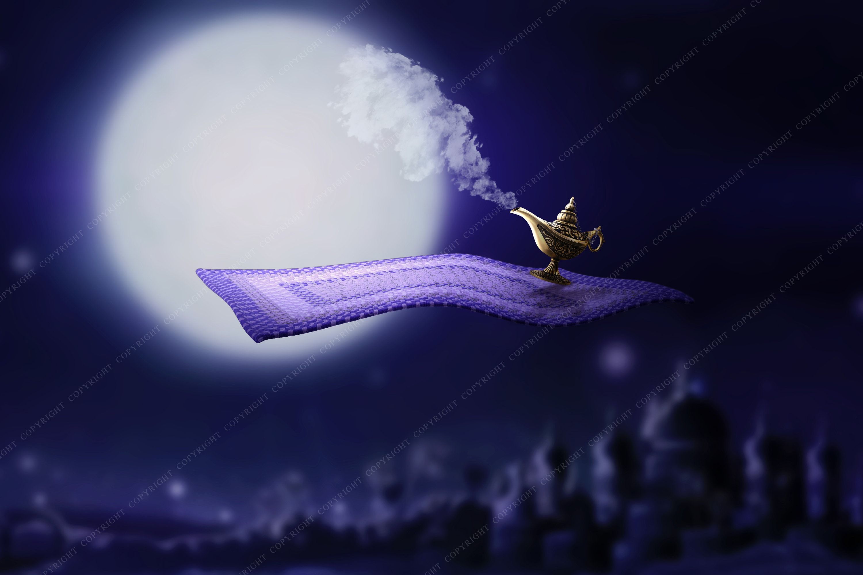3000x2000 Magic Carpet Over Arabia Backdrop Background / Digital Background for Photographers / Aladdin Background / Fairytale / Magic Carpet